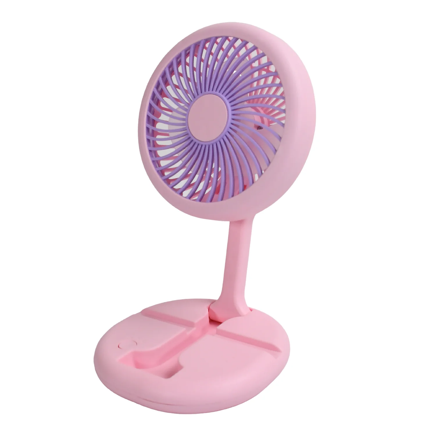 USB Rechargeable Portable Fan with LED Light – Heavy-Duty Foldable Fan - Image 5