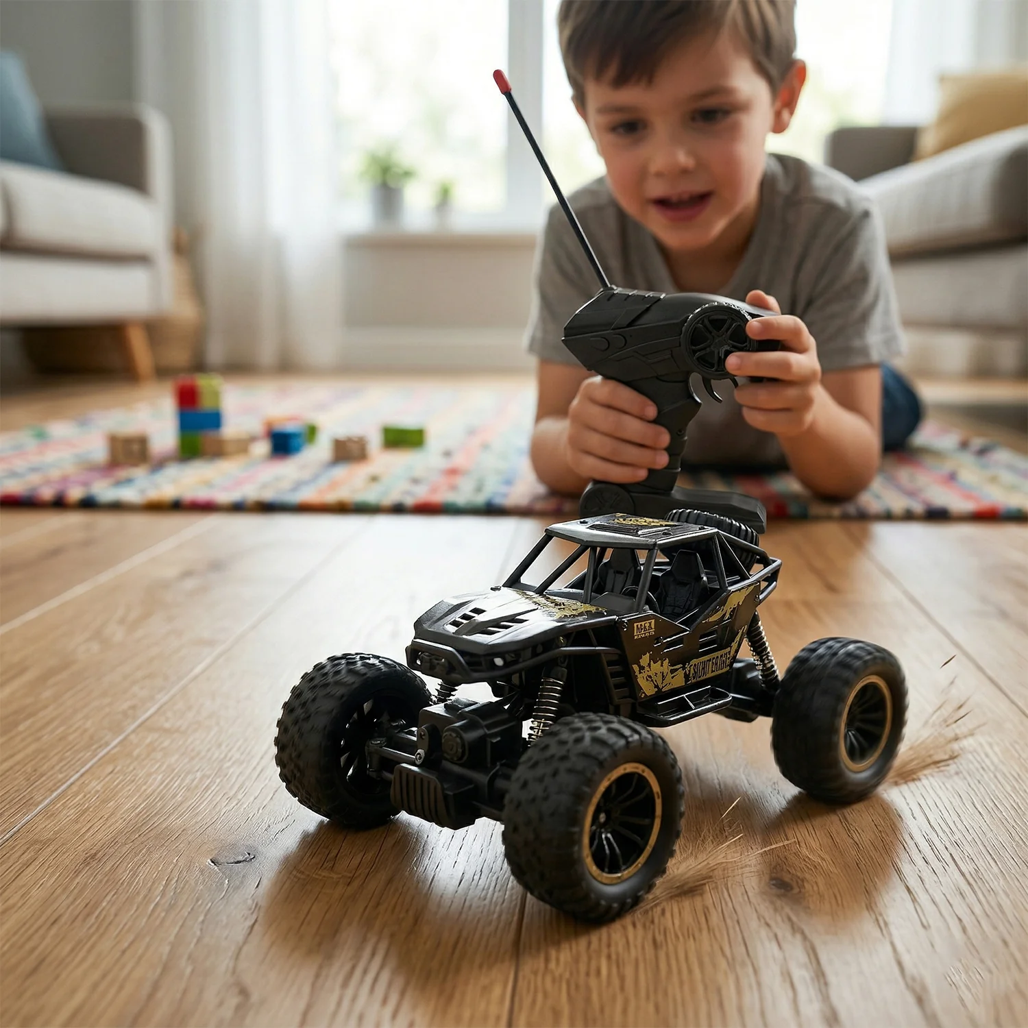 Rock Crawler Monster RC Truck – Remote Battery Not Included - Image 3