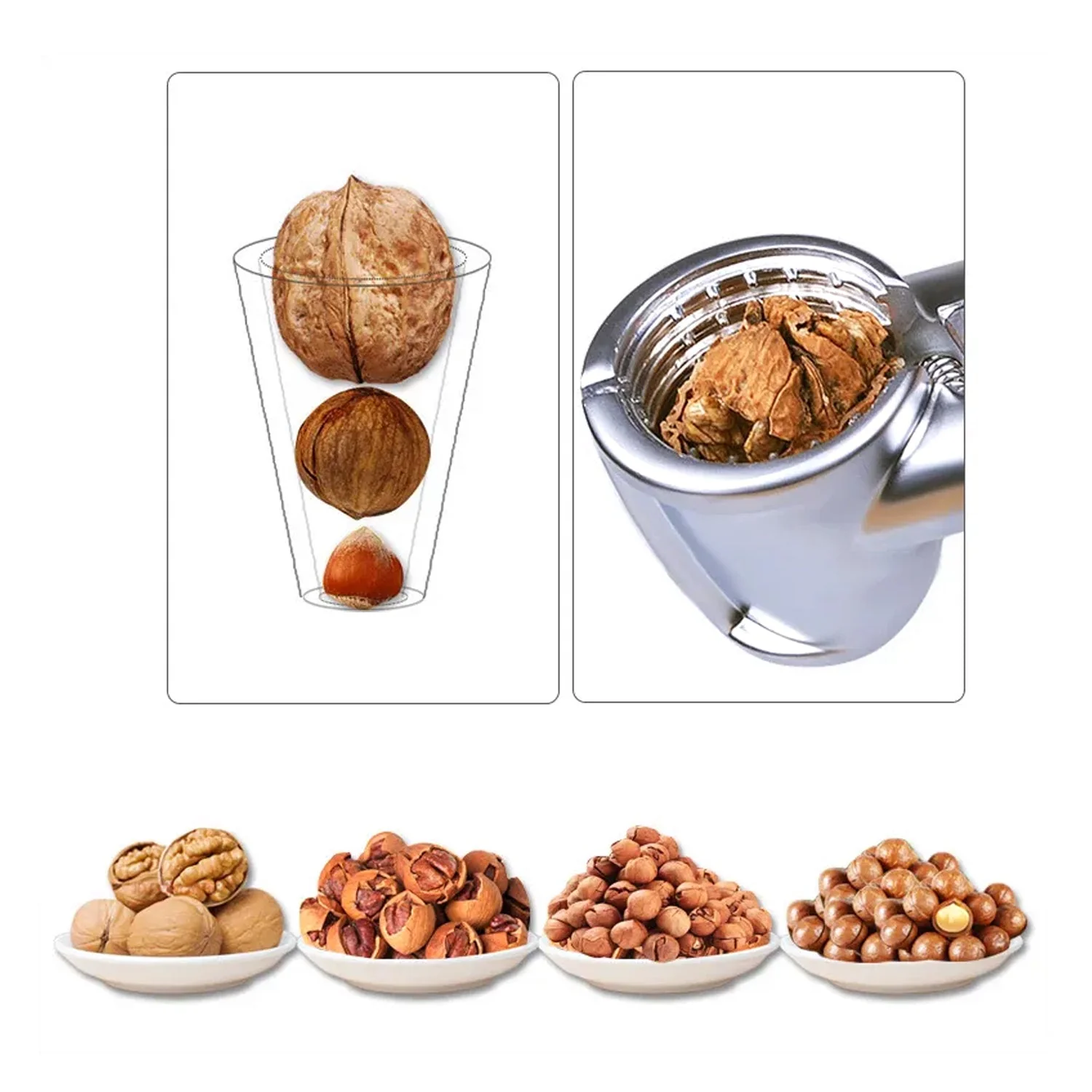 Luxury Stainless Walnut Cracker – Portable Nut Cutter & Bottle Opener for Nuts - Image 4
