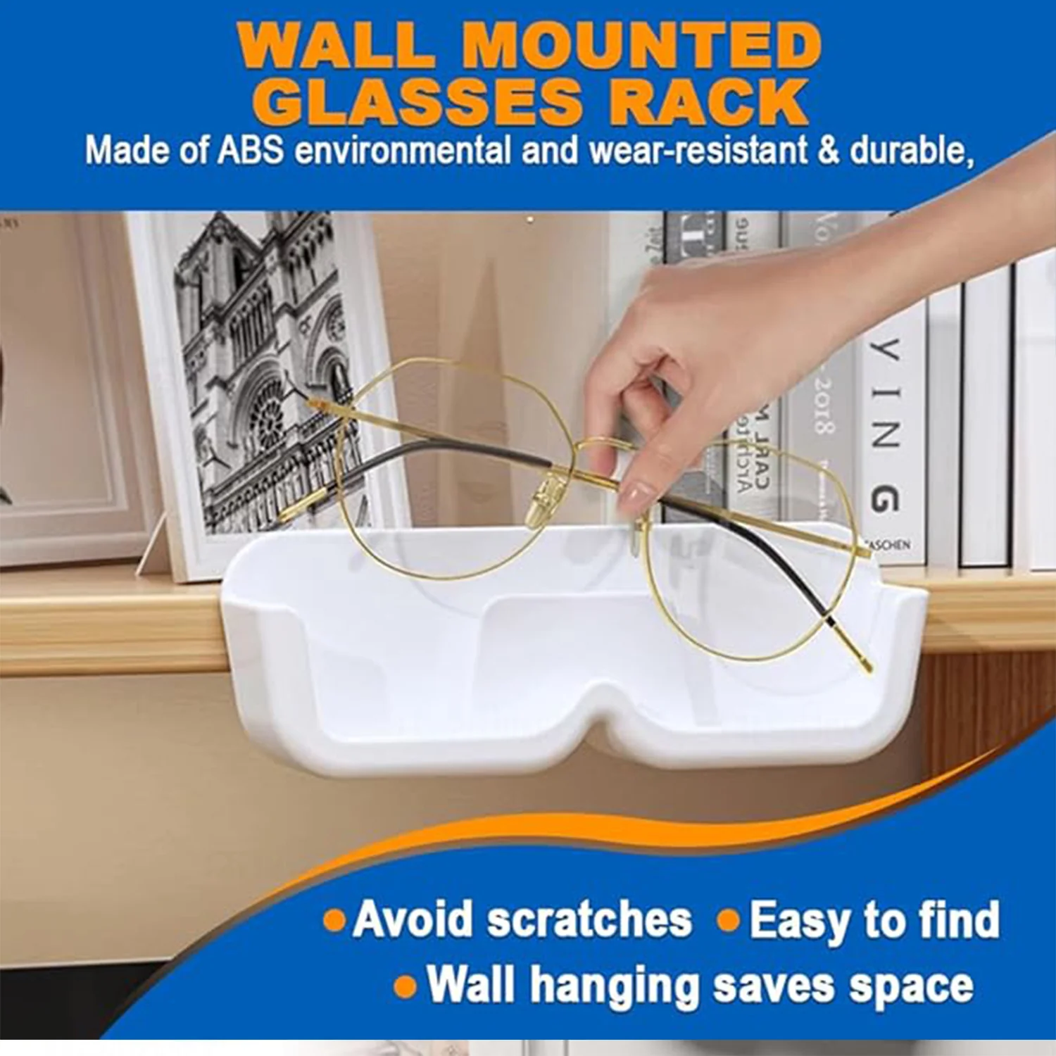 Sunglass Wall Organizer with Adhesive Stickers (2 Pc Set) - Image 7