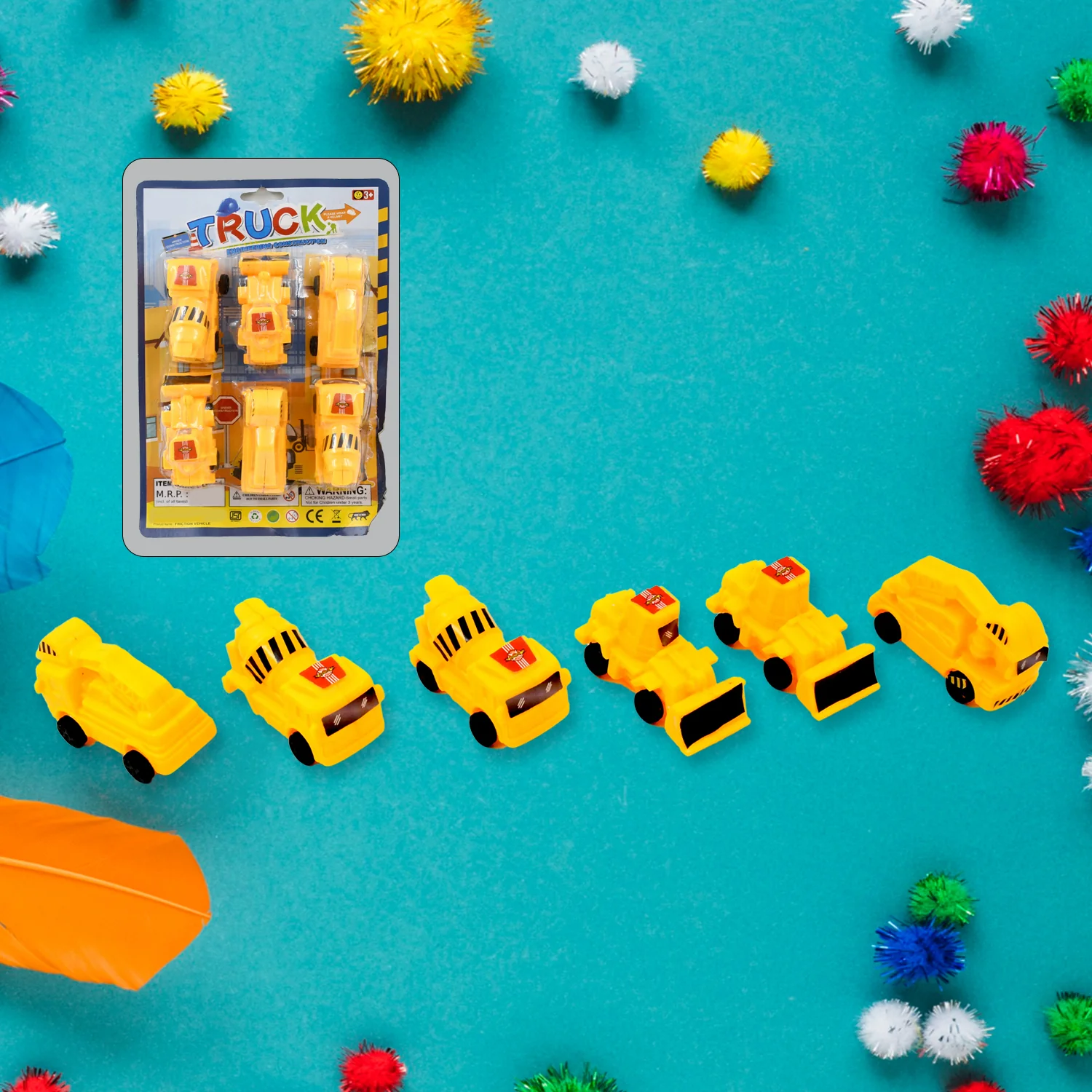 Engineering Construction Vehicle Toy Set for Kids (6 Pcs Set) - Image 3