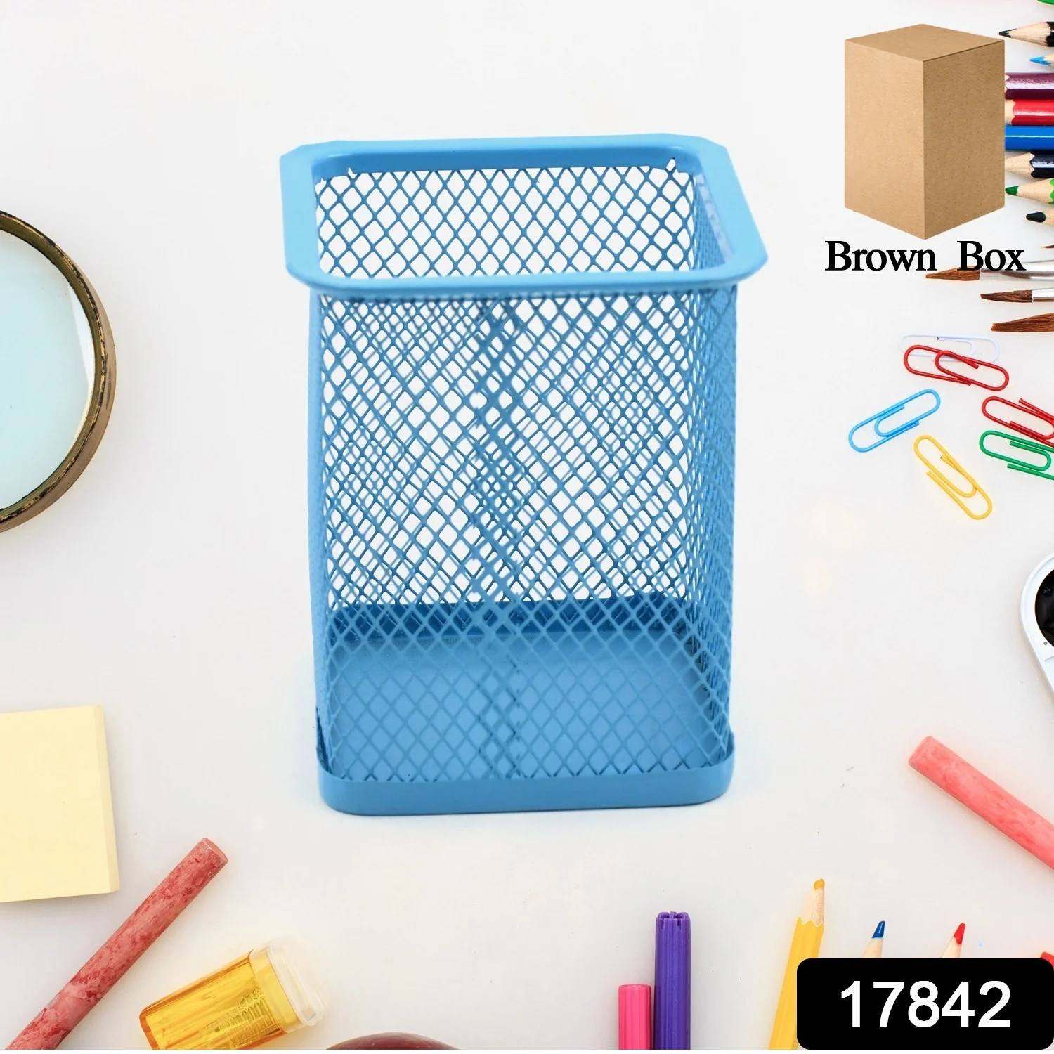 Pen Holder for Desk, Metal Mesh Holder (1 Pc) - Image 2