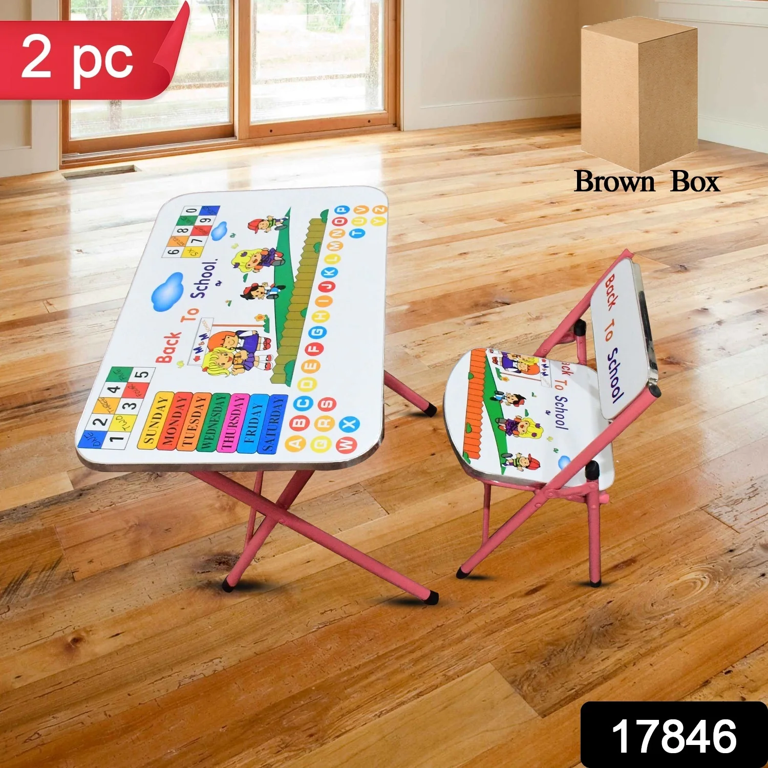 Multifunction Portable Foldable Study Table & Chair (2 Pc Set) - Image 2