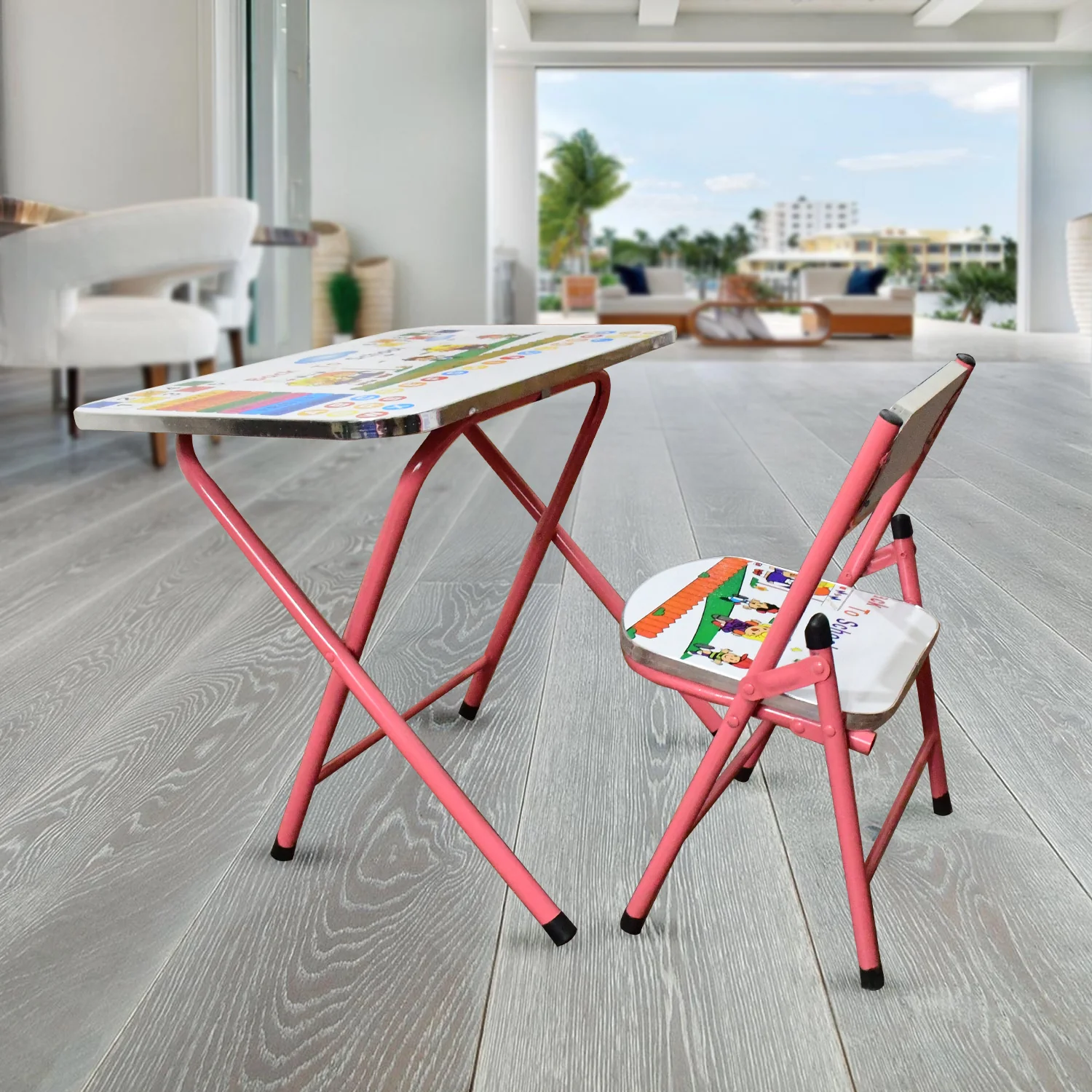 Multifunction Portable Foldable Study Table & Chair (2 Pc Set) - Image 8