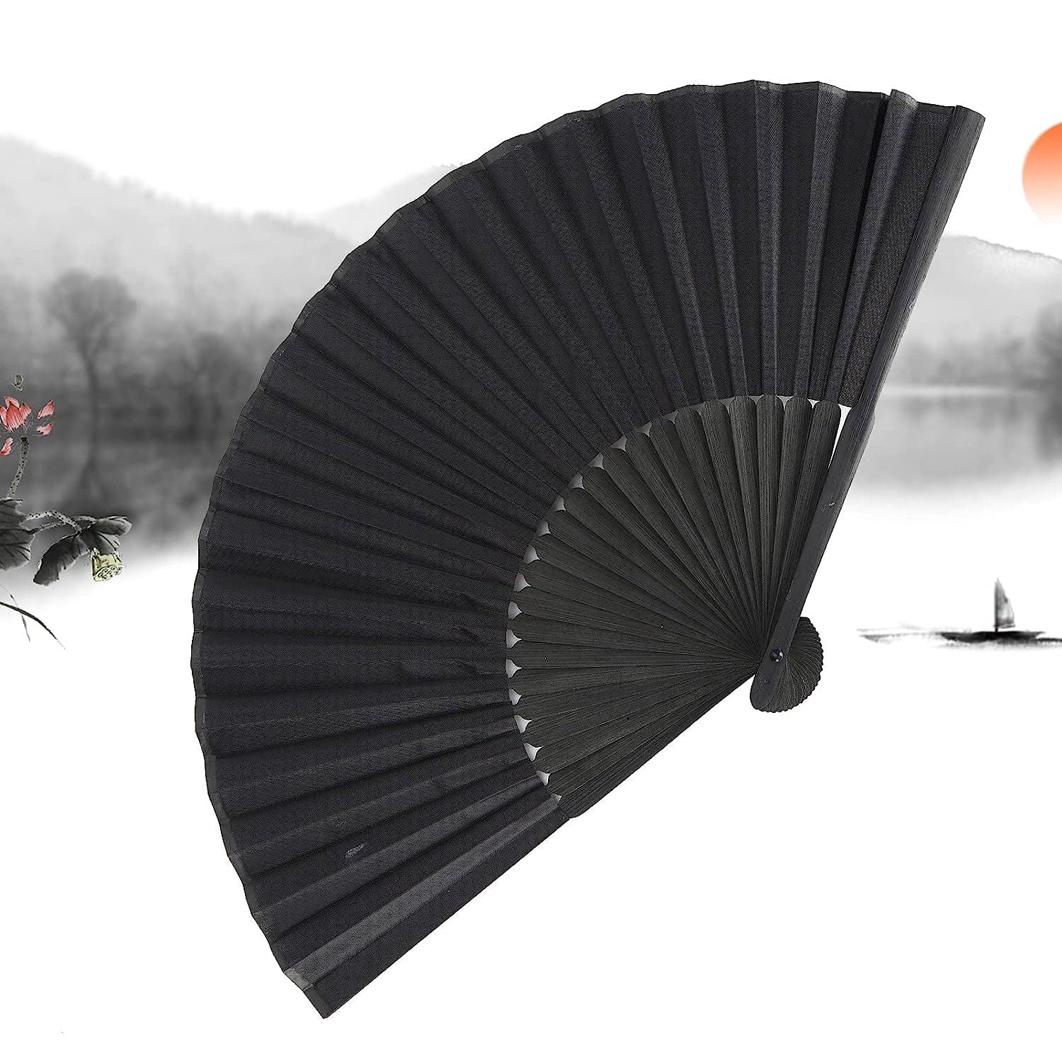 Folding Handheld Pretty Hand Fan Wedding Party Accessory Pocket Sized Fan (1 Pc) - Image 3