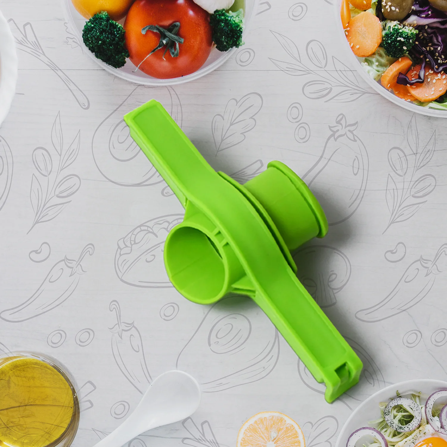 Food Storage Sealing Clip Solid Color Seal Pour Bag Clip Snack Bag  (1 Pc) - Image 3