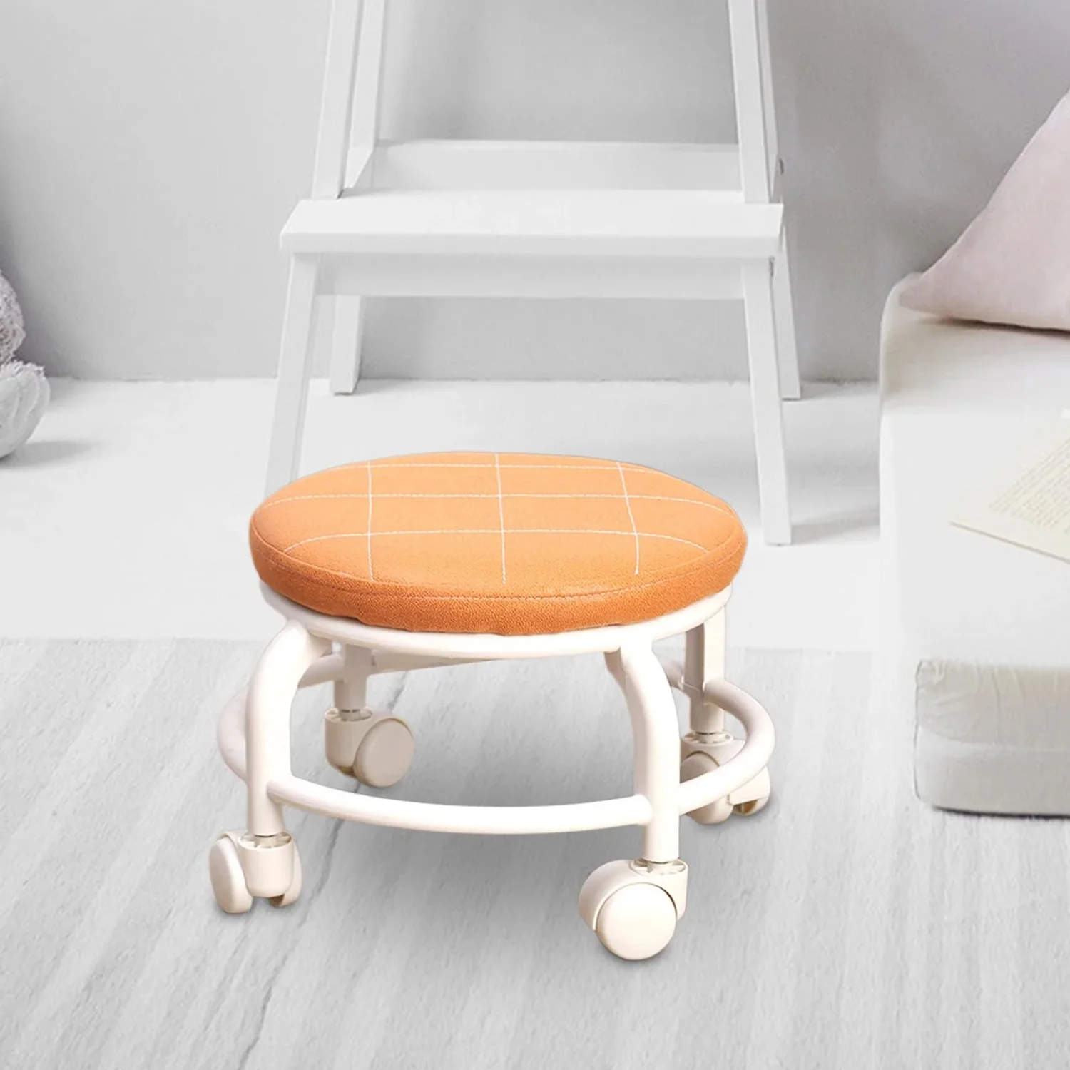 Roller Seat Stool Low Height Rolling Plastic Stool Multifunctional (1 Pc) - Image 5