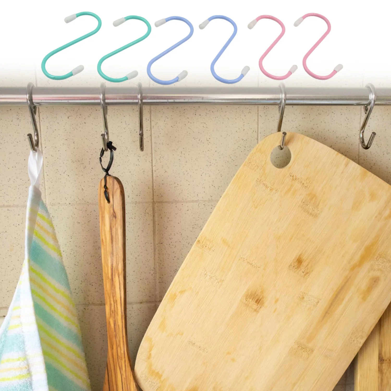 S Shape Metal Hooks for Hanging, Heavy Duty S Shaped Hooks (6 Pcs Set) - Image 10