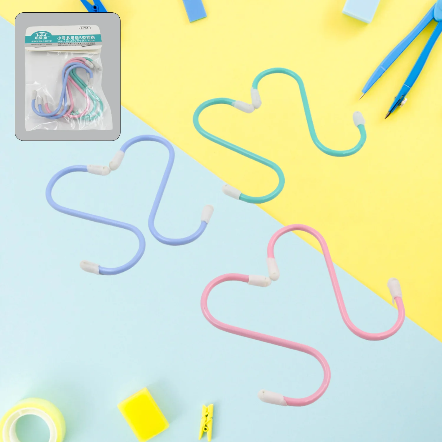 S Shape Metal Hooks for Hanging, Heavy Duty S Shaped Hooks (6 Pcs Set) - Image 8