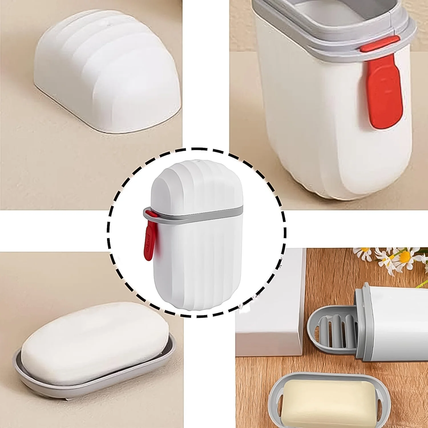 Stylish Soap Holder for Travel & Bathroom Use ,Sabudani (1 Pc, Non-Leak Seal) - Image 6