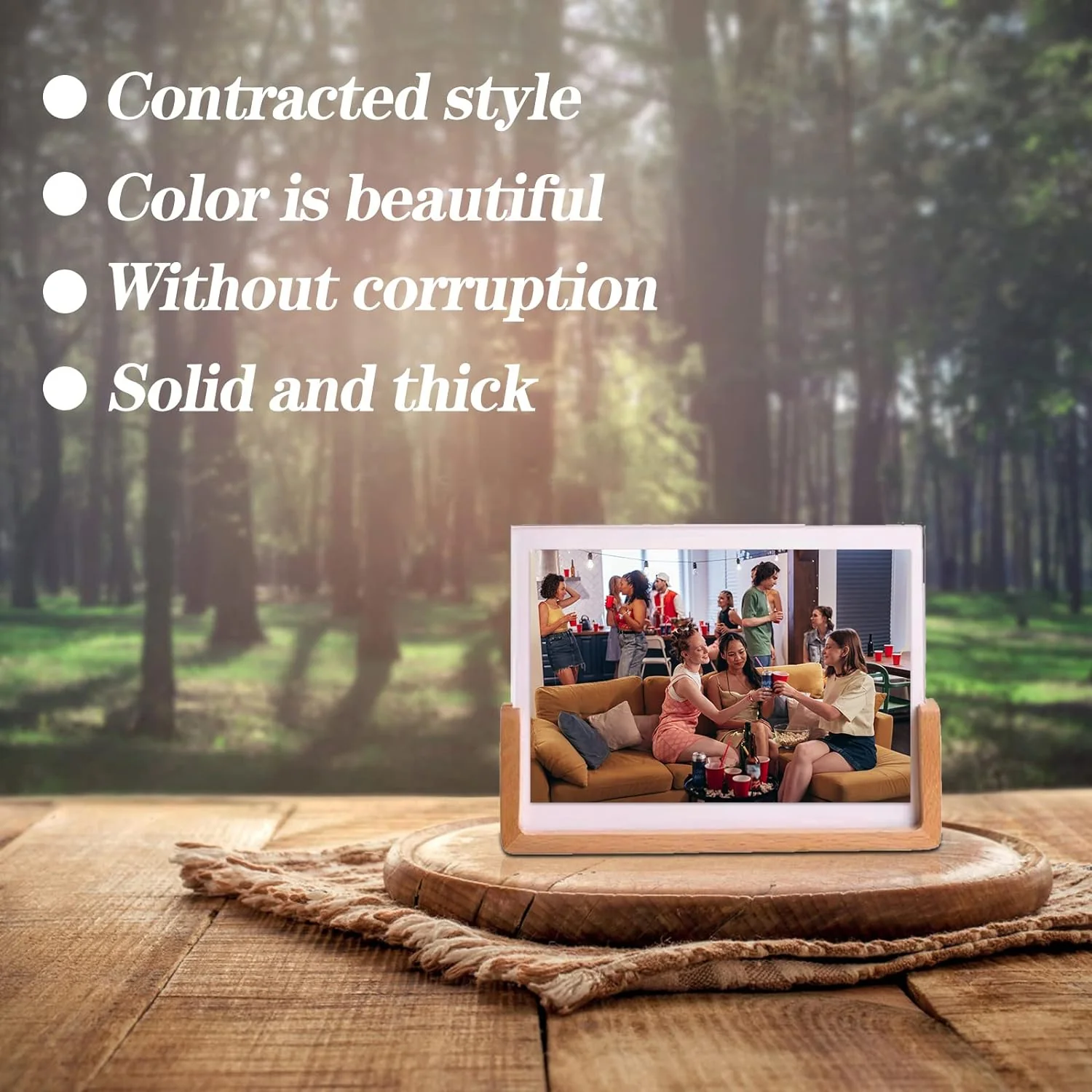  Wooden Picture Stand, Photo Frame Stand (1 Pc) - Image 3