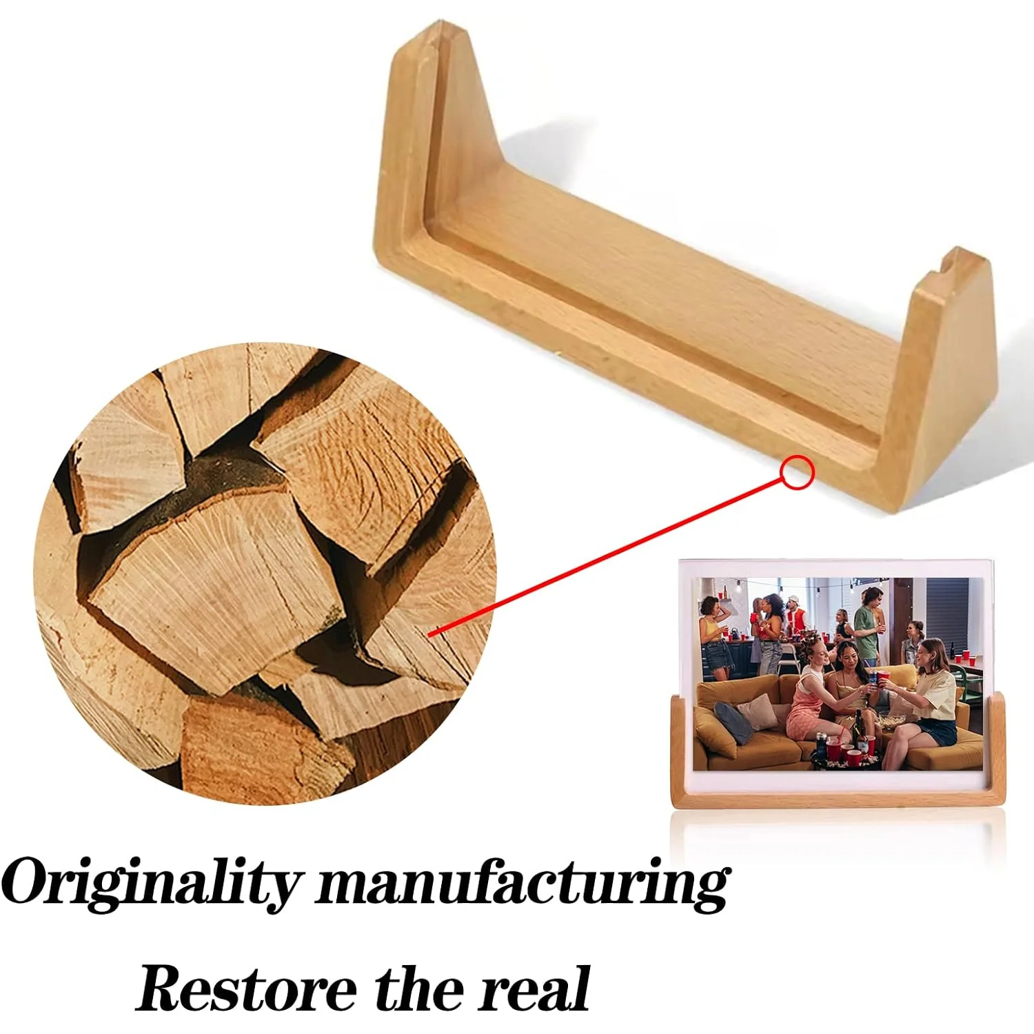  Wooden Picture Stand, Photo Frame Stand (1 Pc) - Image 5
