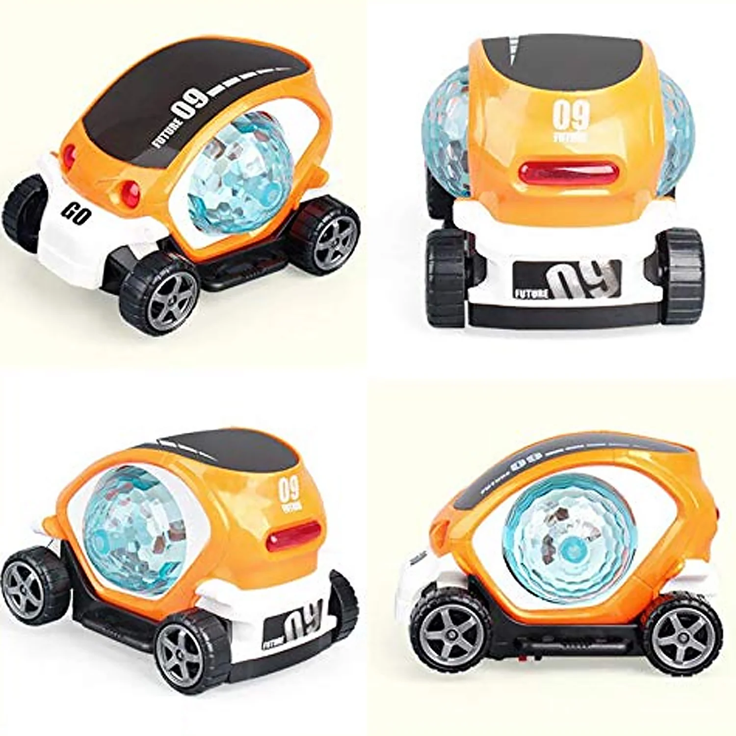 360° Rotating Stunt Car Toy – Bump & Go (1 Pc, Battery Not Included) - Image 6