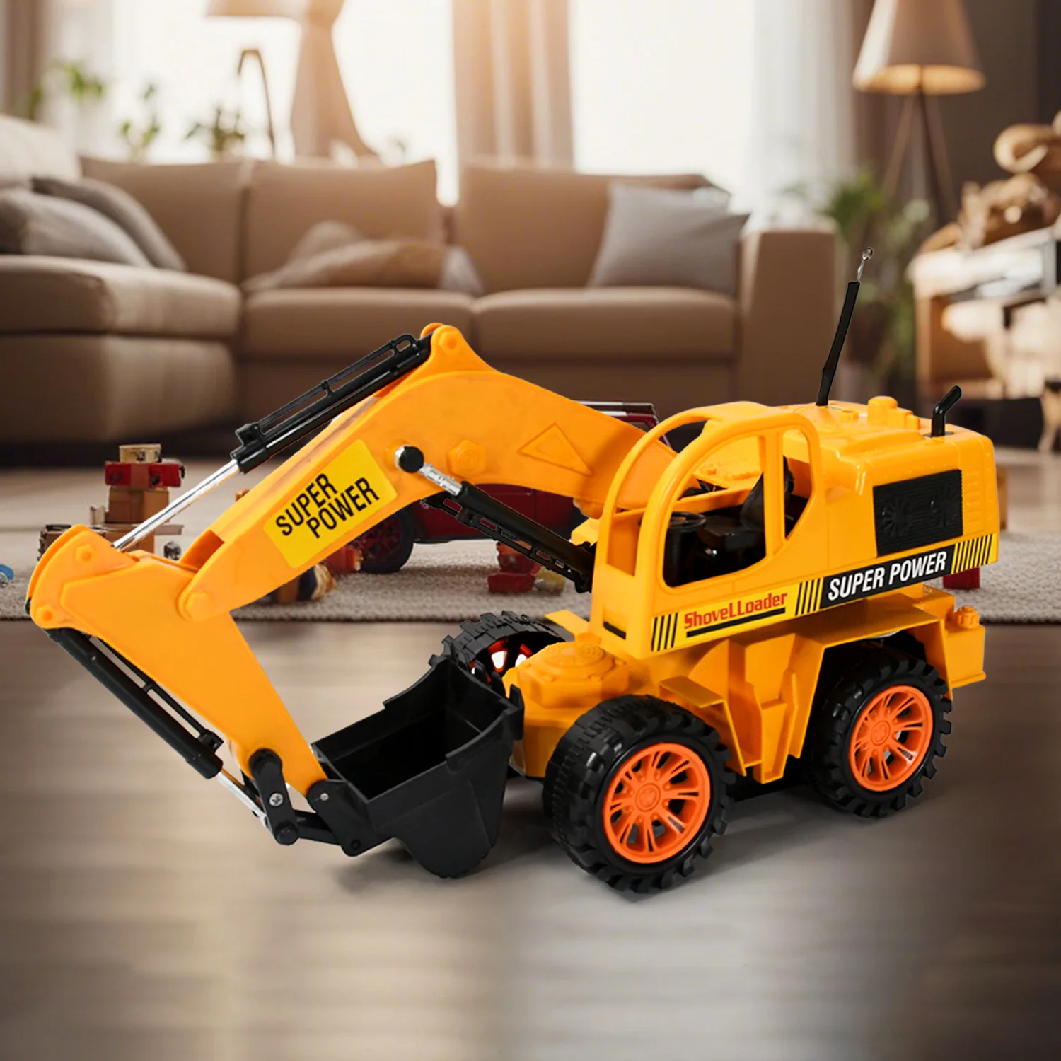 Plastic JCB Construction Toy Remote Control Super Power JCB Truck Toy for Kids 1 Set - Image 3