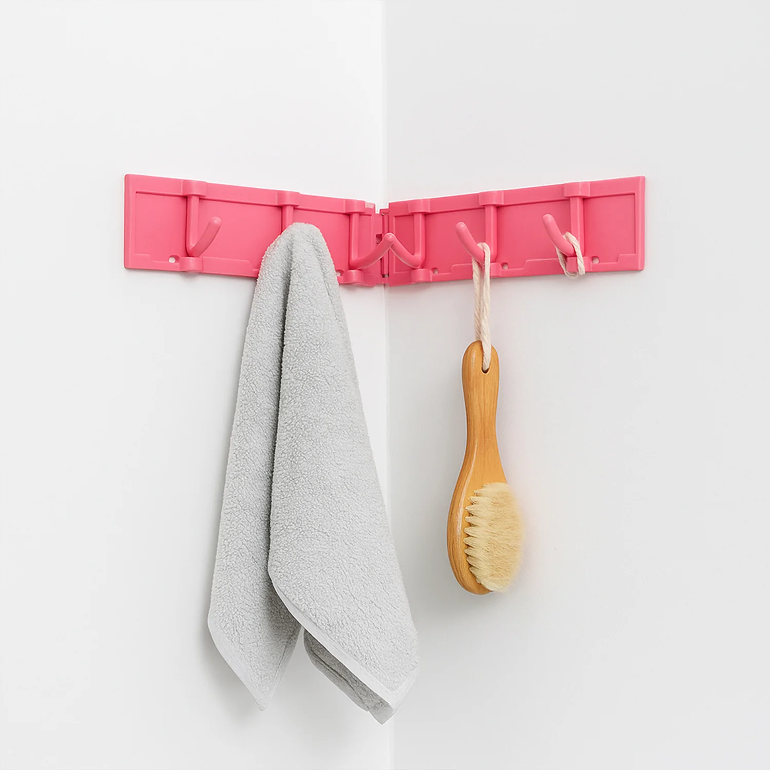Foldable Rotating Wall-Mounted Multipurpose 6 Hook Rack (1 Pc) - Image 3