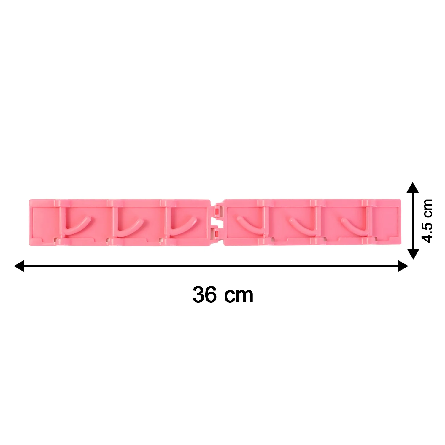 Foldable Rotating Wall-Mounted Multipurpose 6 Hook Rack (1 Pc) - Image 6