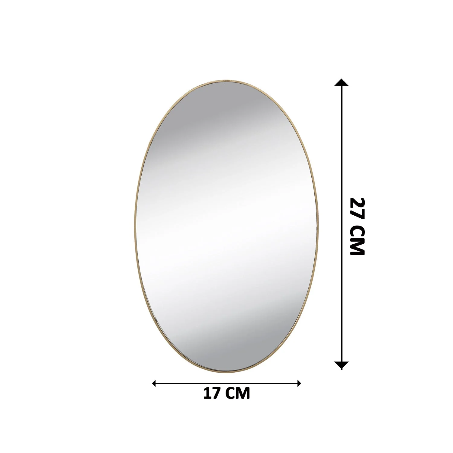 Oval Shape 3D Mirror Sticker (2 Pc Set) - Image 6