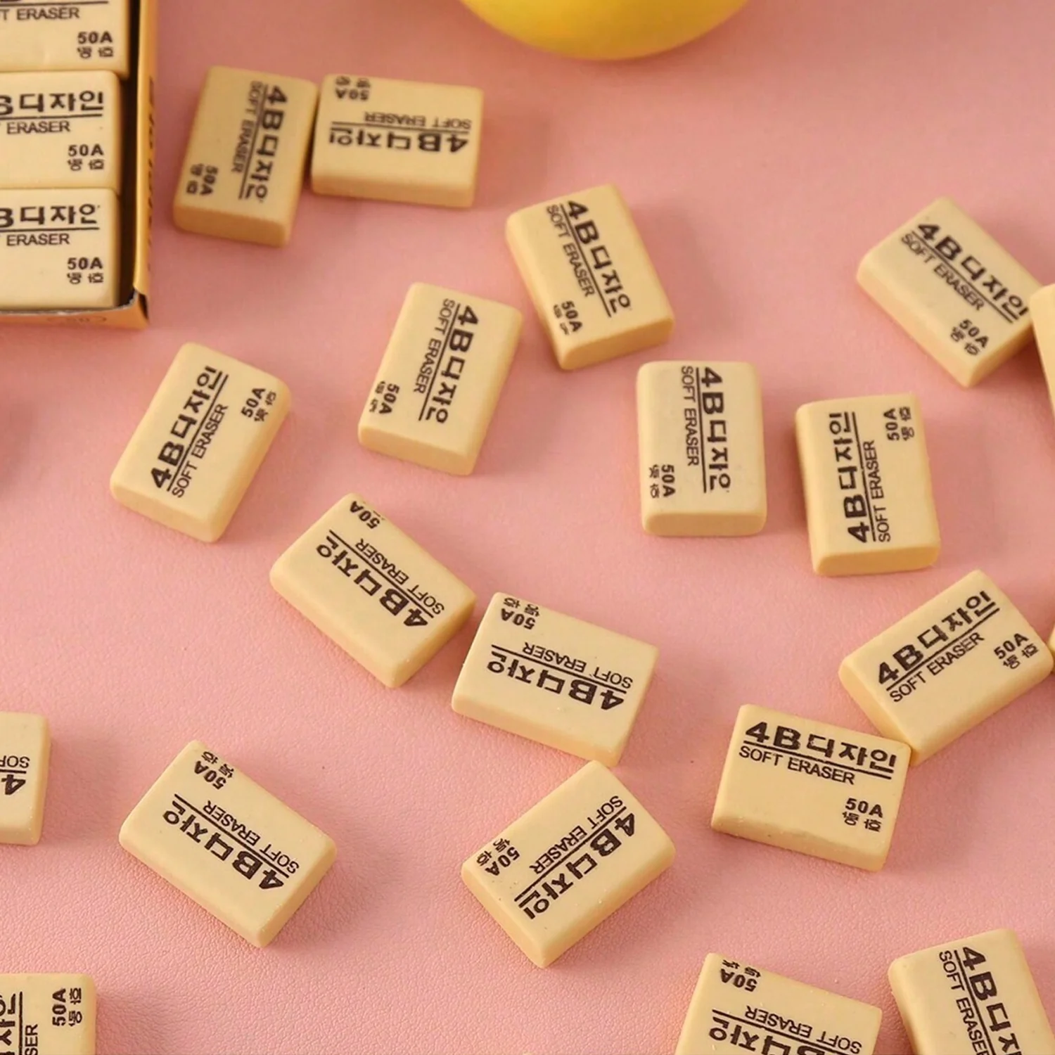 4B Erasers 30 Pack Erasers Yellow Erasers for Kids - Image 3