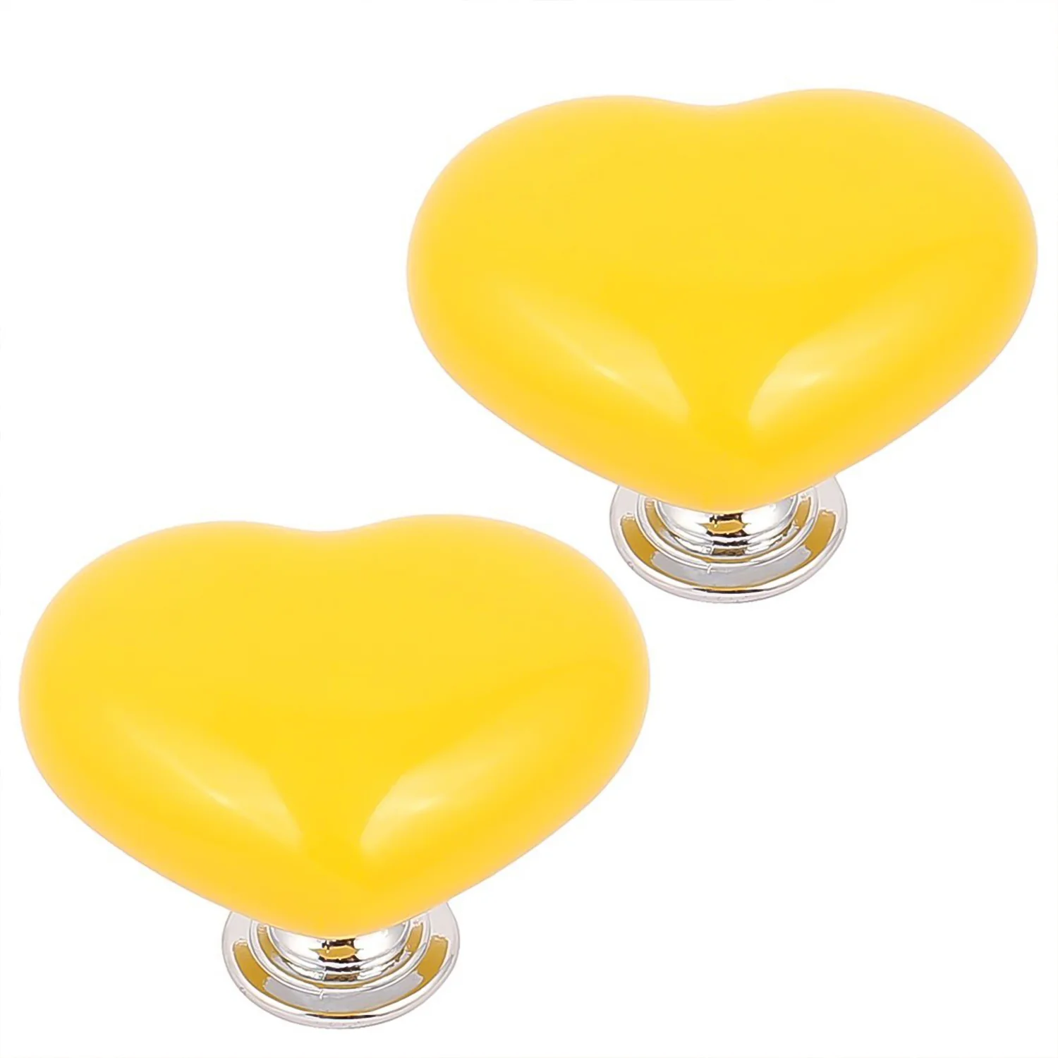 Cabinet Door Handle Drawer, Heart-shaped Knob Pulls Toilet Press Button (1 Pc) - Image 3
