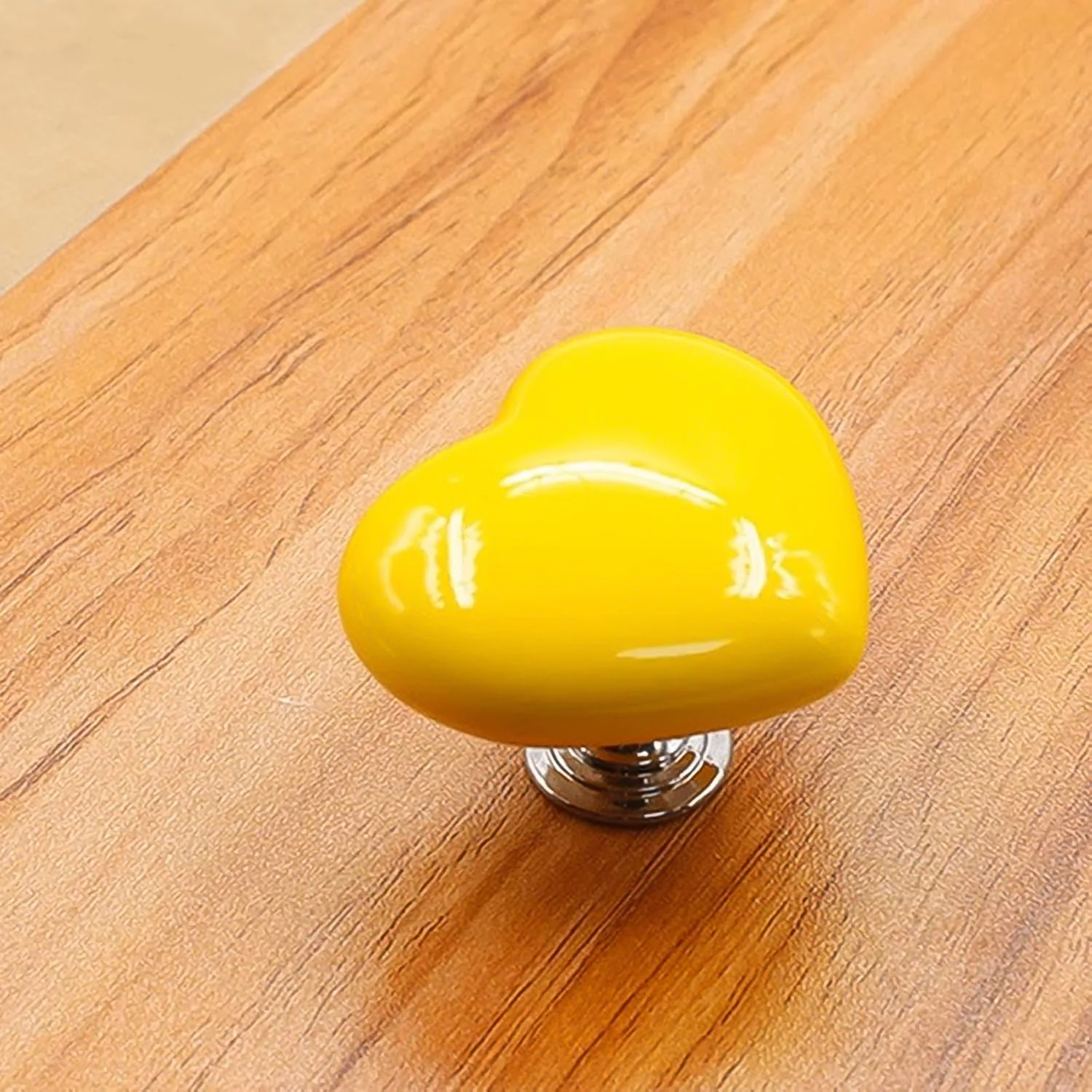 Cabinet Door Handle Drawer, Heart-shaped Knob Pulls Toilet Press Button (1 Pc) - Image 6
