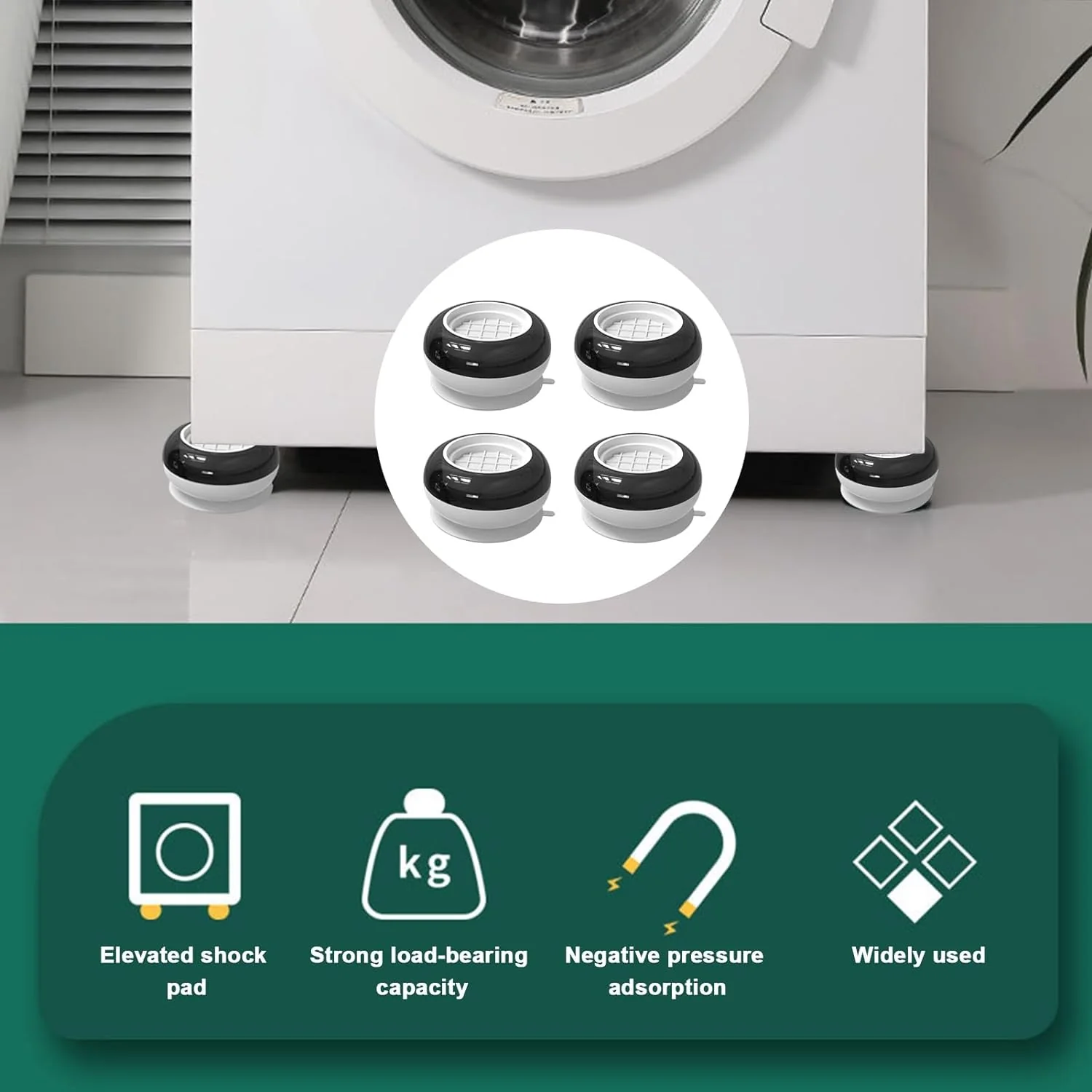 Anti Vibration Pads for Washing Machine,  (4 pcs Set) - Image 4