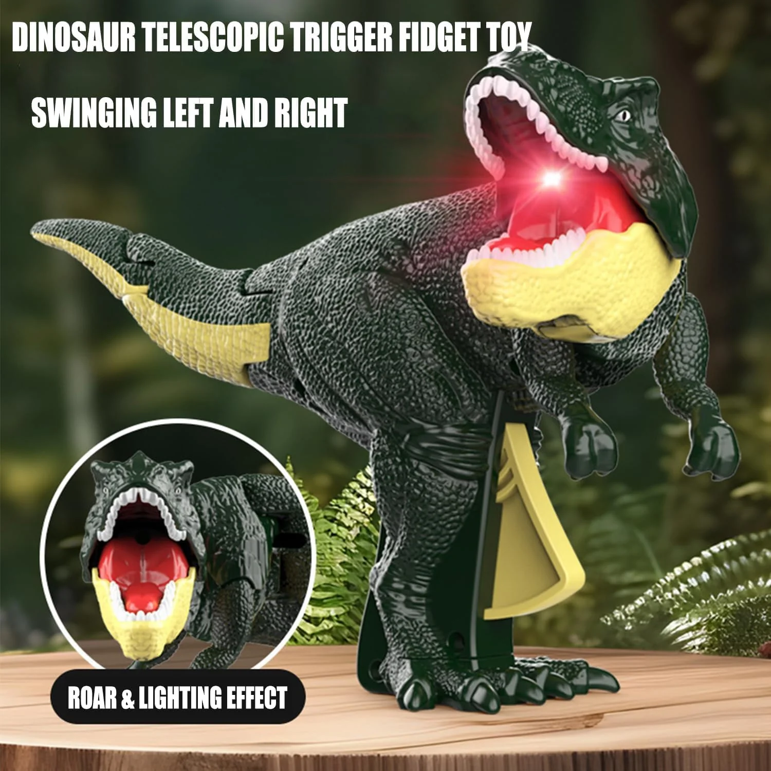 Dinosaur Roaring Toys Trigger Model with Sound Lighting Moving 3+ Years 1 Pc - Image 7