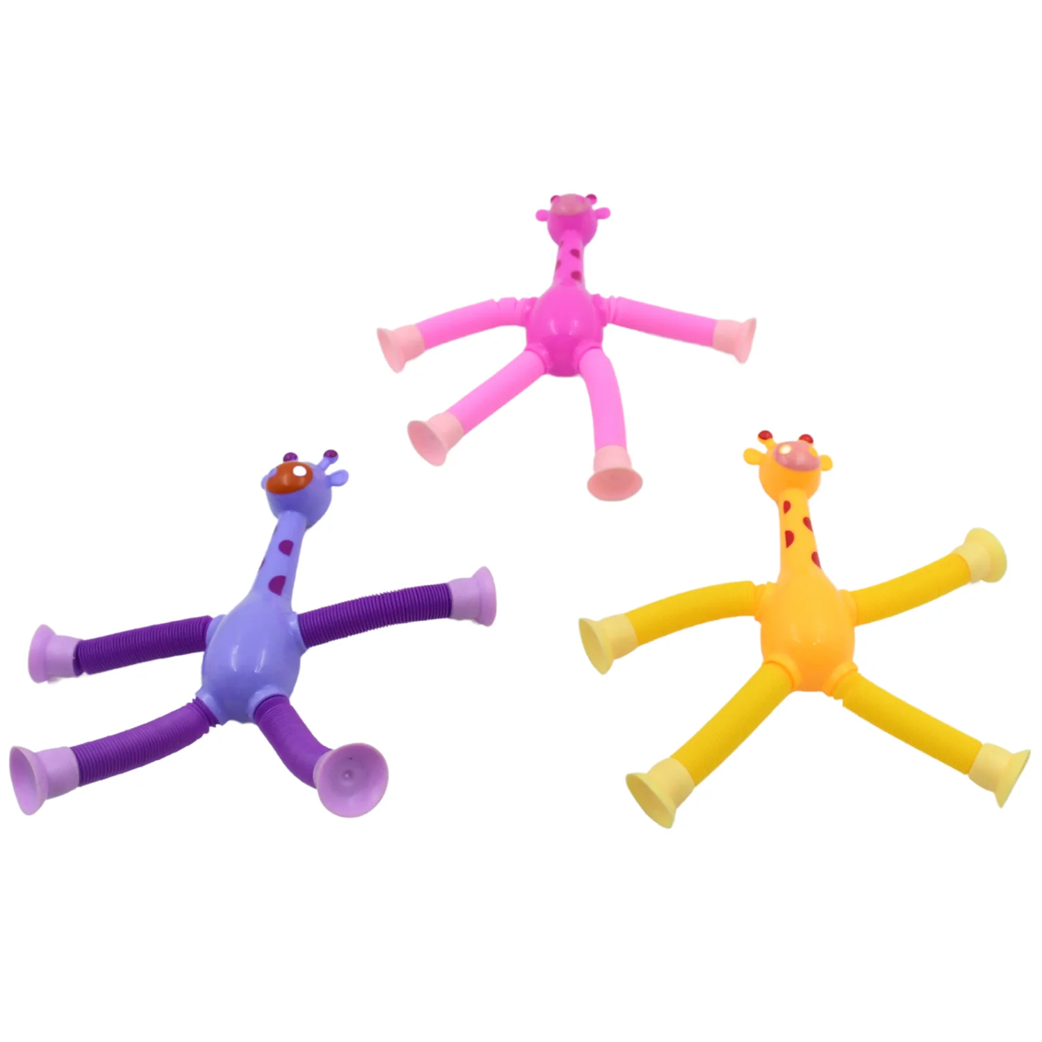 LED Telescopic Suction Cup Giraffe Toy (3 Pcs Set) - Image 5
