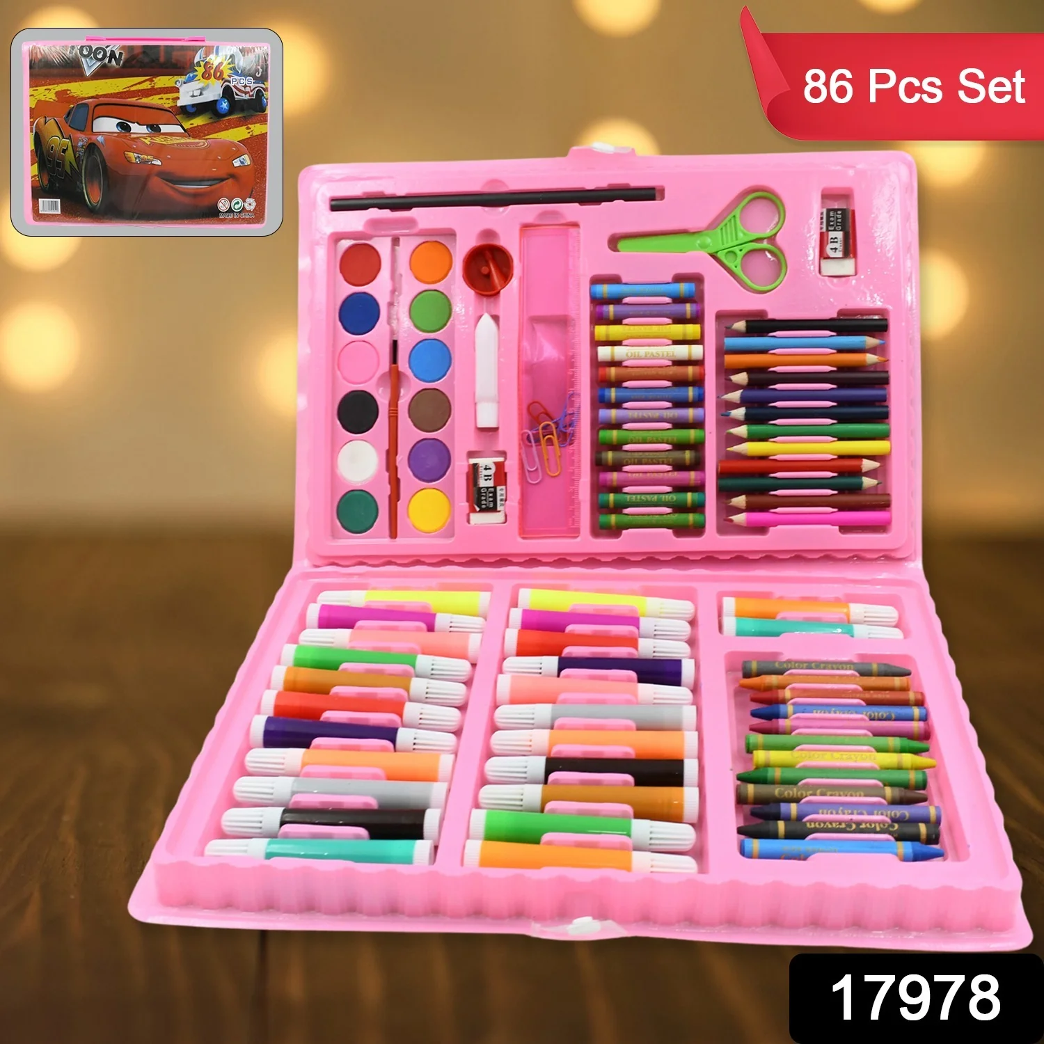 Art Set Kids Art Supplies Coloring Case Kit Painting & Drawing Sets (86 Pcs Set) - Image 3