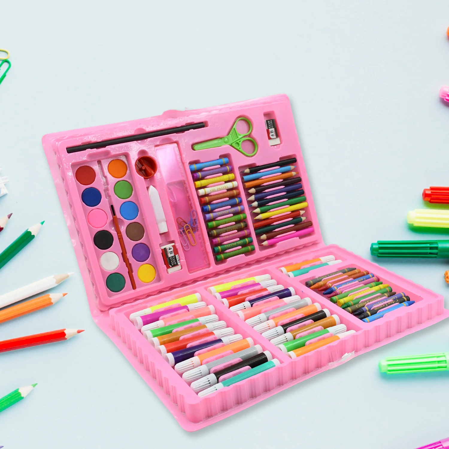 Art Set Kids Art Supplies Coloring Case Kit Painting & Drawing Sets (86 Pcs Set) - Image 6