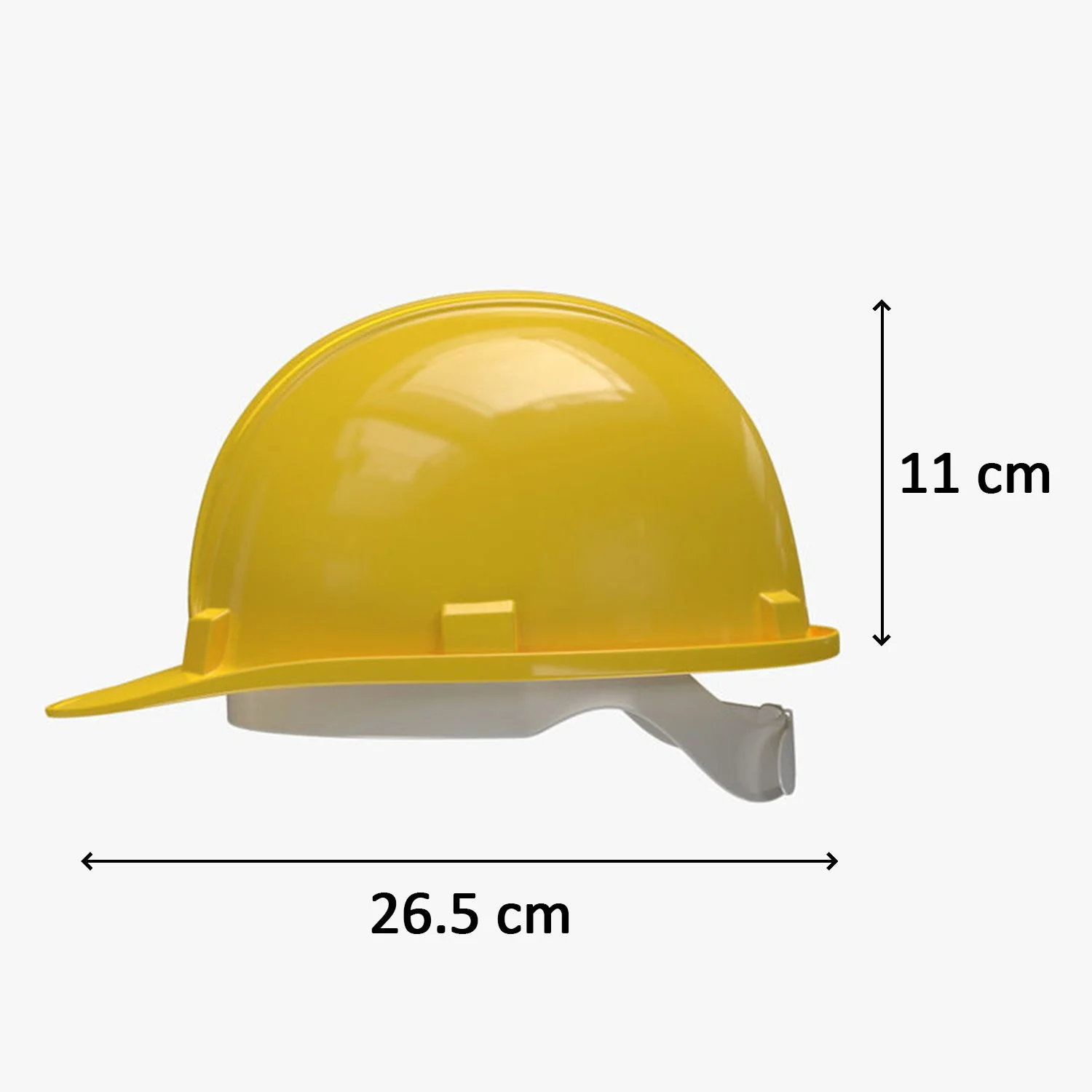 Yellow Plastic Hard Hat Construction Cap (1Pc Only) - Image 5