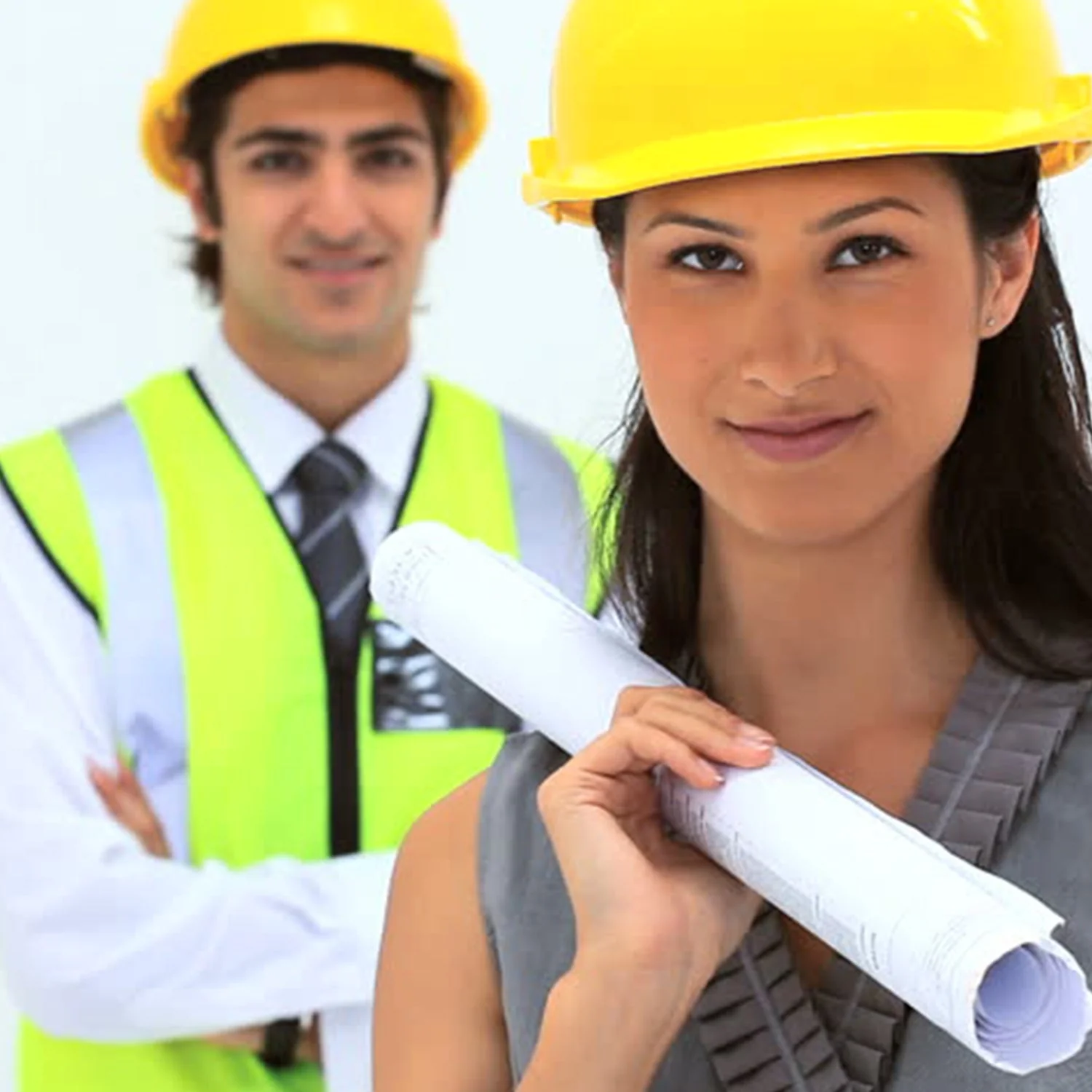 Yellow Plastic Hard Hat Construction Cap (1Pc Only) - Image 7