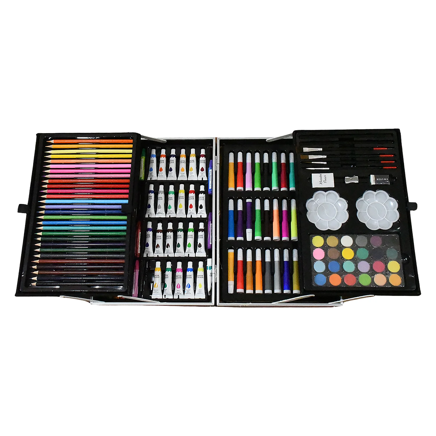 17980 Professional Art Set-Drawing Painting Sketching Coloring Kids Set All in 1 Art Case Perfect for Kids with Unicorn Design Case, Shading Crayons Oil Pastels Color Set Watercolor Cakes Paint Brush Sharpener Eraser (145 Pcs Set) - Image 6