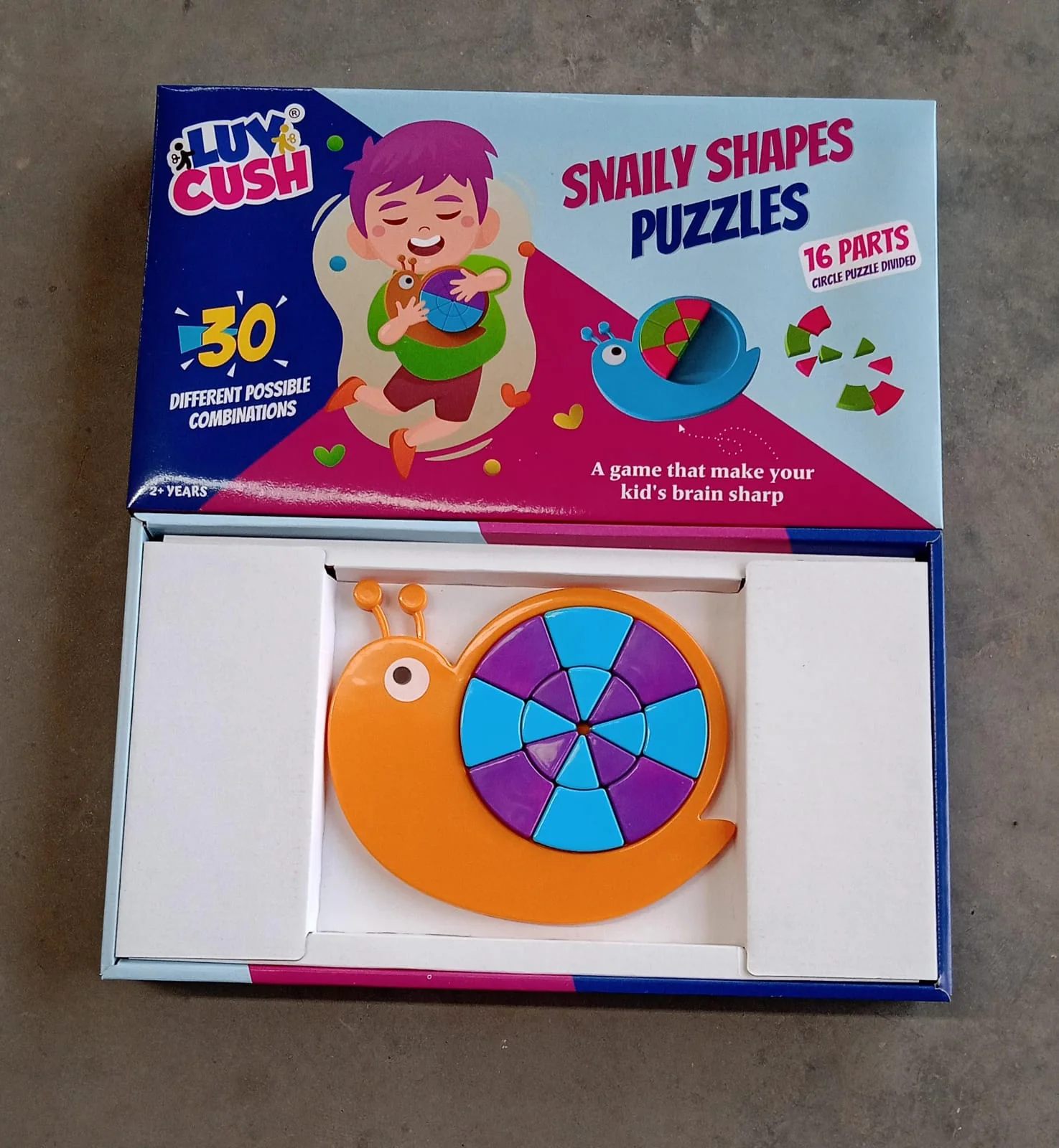 Mini Snail Puzzle – STEM Educational Toy, Puzzle Games for Ages 3-6 (Mix Color) - Image 7