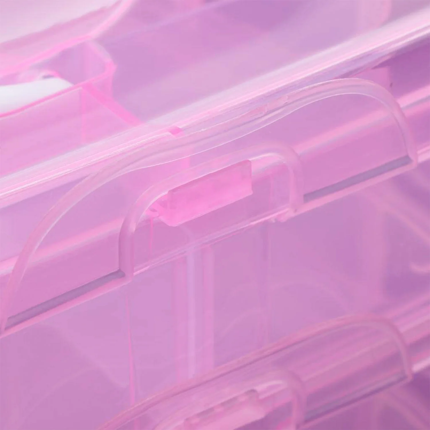 Versatile 18-Grid 3-Layer Transparent Plastic Organizer Box - Image 4
