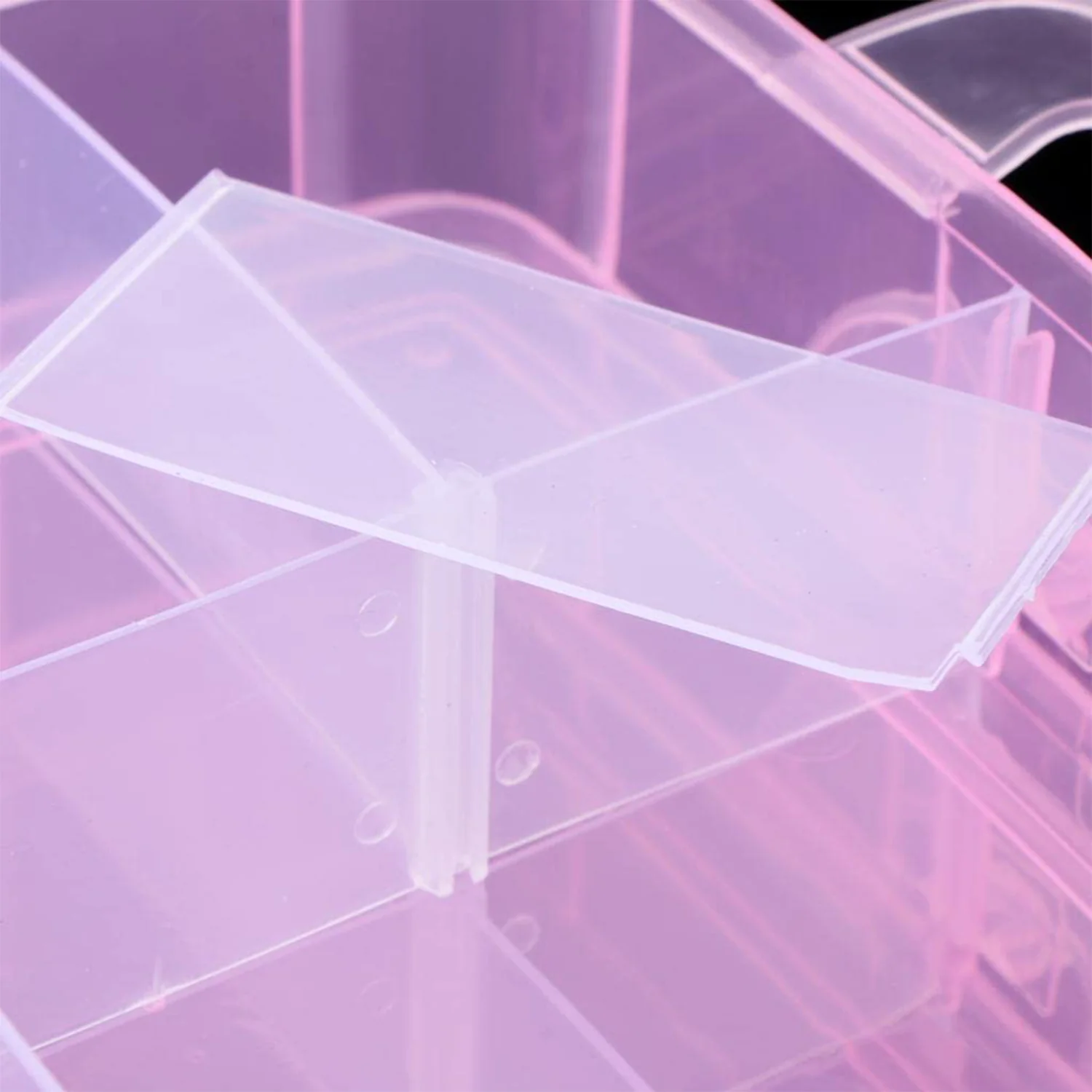 Versatile 18-Grid 3-Layer Transparent Plastic Organizer Box - Image 6