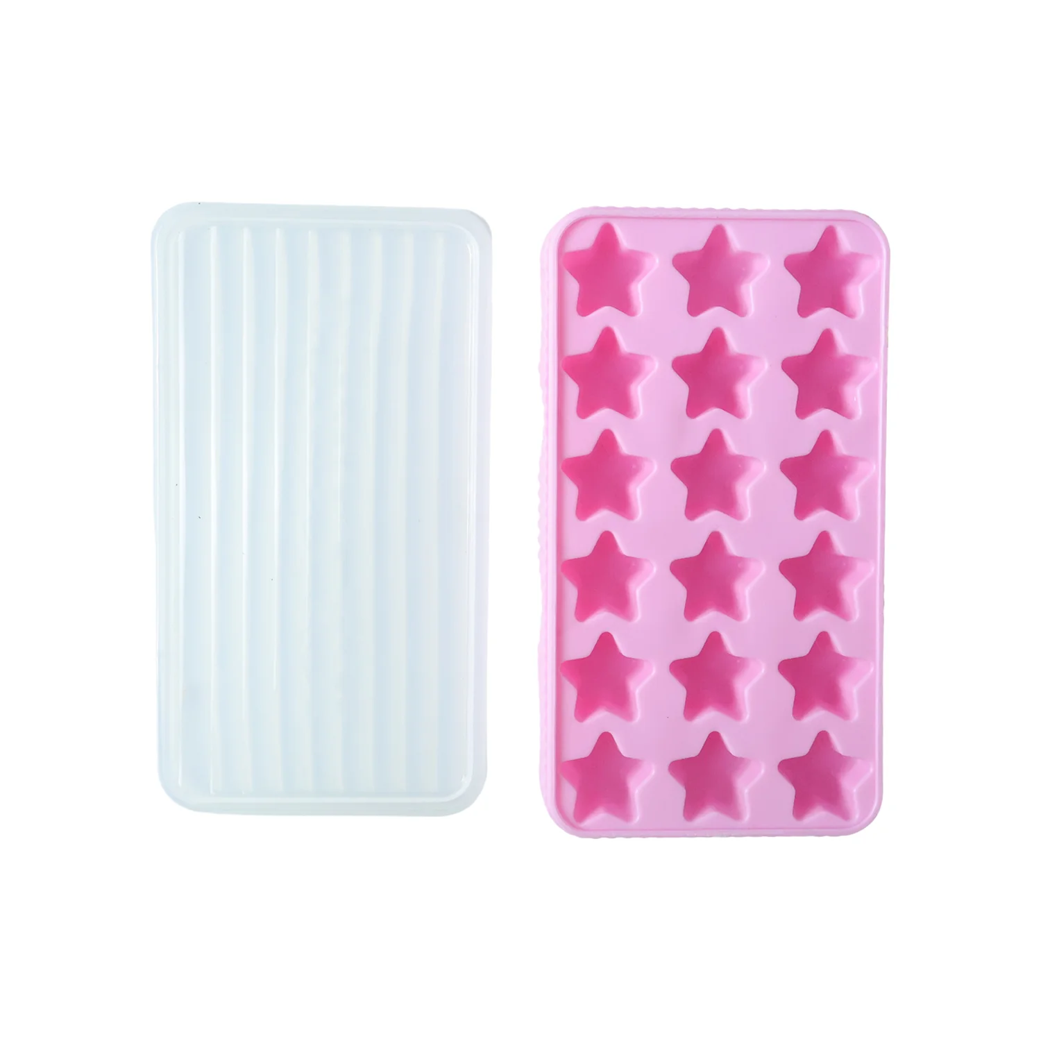 18 Grid Star Shape Ice Cube Tray with Lid (1 Pc) - Image 5