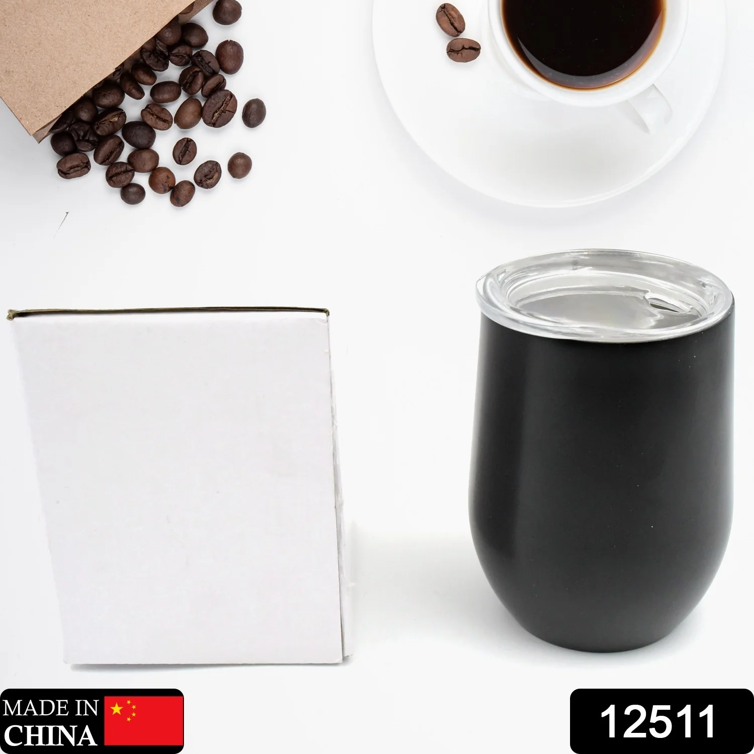 511 Stainless Steel Vacuum Insulated Travel Mug, Car Coffee Mug / Glass with Lid Reusable Thermal Cup for Coffee Car Travel Beach Camping Hiking Hunting Fishing Drinks Coffee, Tea Mug, Outdoor, Home, Office, Tumbler (1 Pc) - Image 2