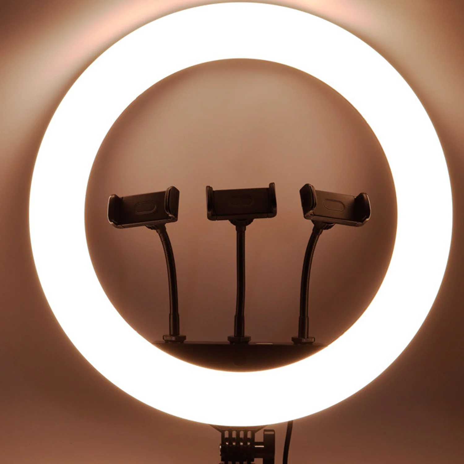 18 Inch LED Ring Light with 3 Colour Modes & 3 Mobile Holders, Remote Control (1 Set) - Image 3