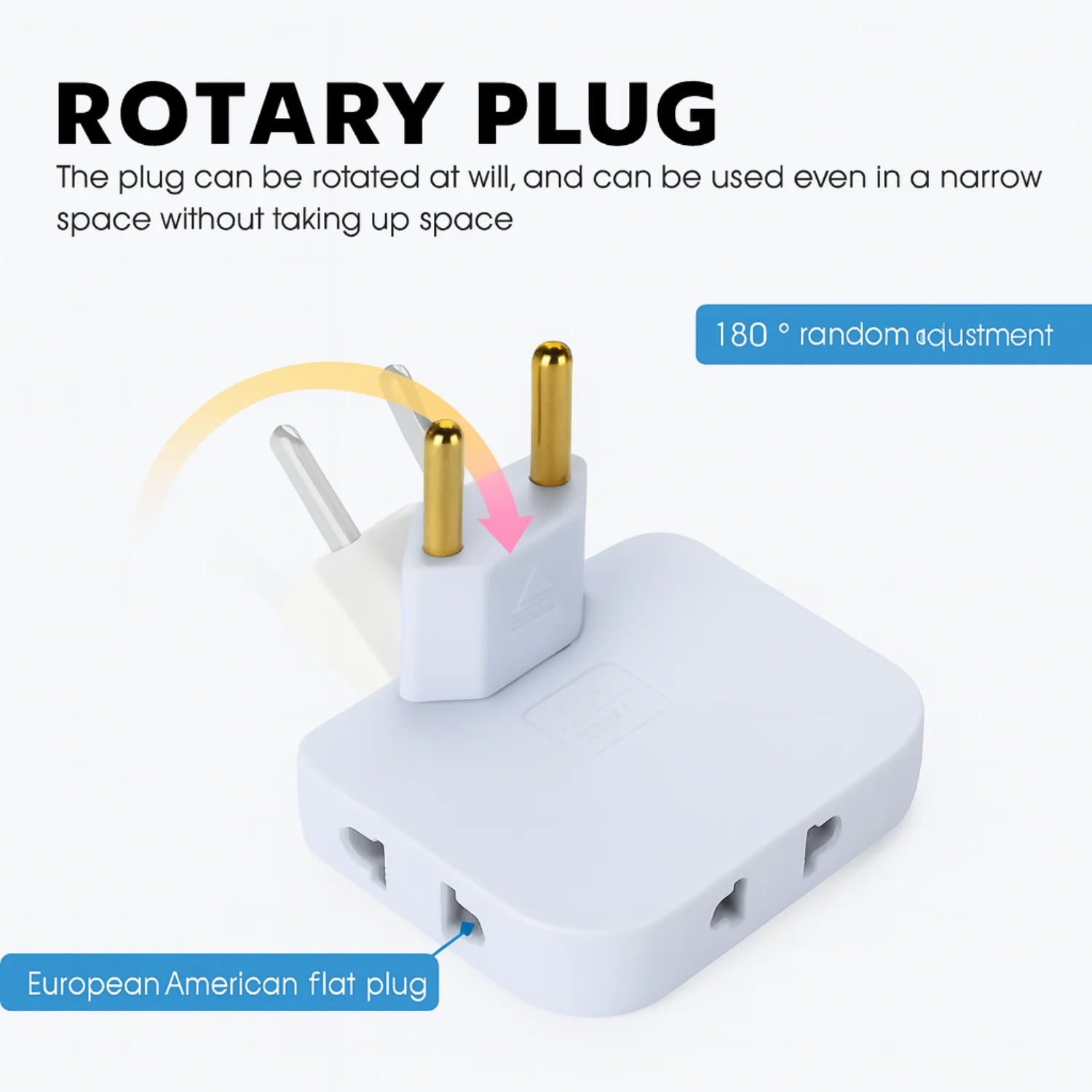 180° Swivel Travel Plug Adapter 15A 250V Universal Multi Plug Converter - Image 4