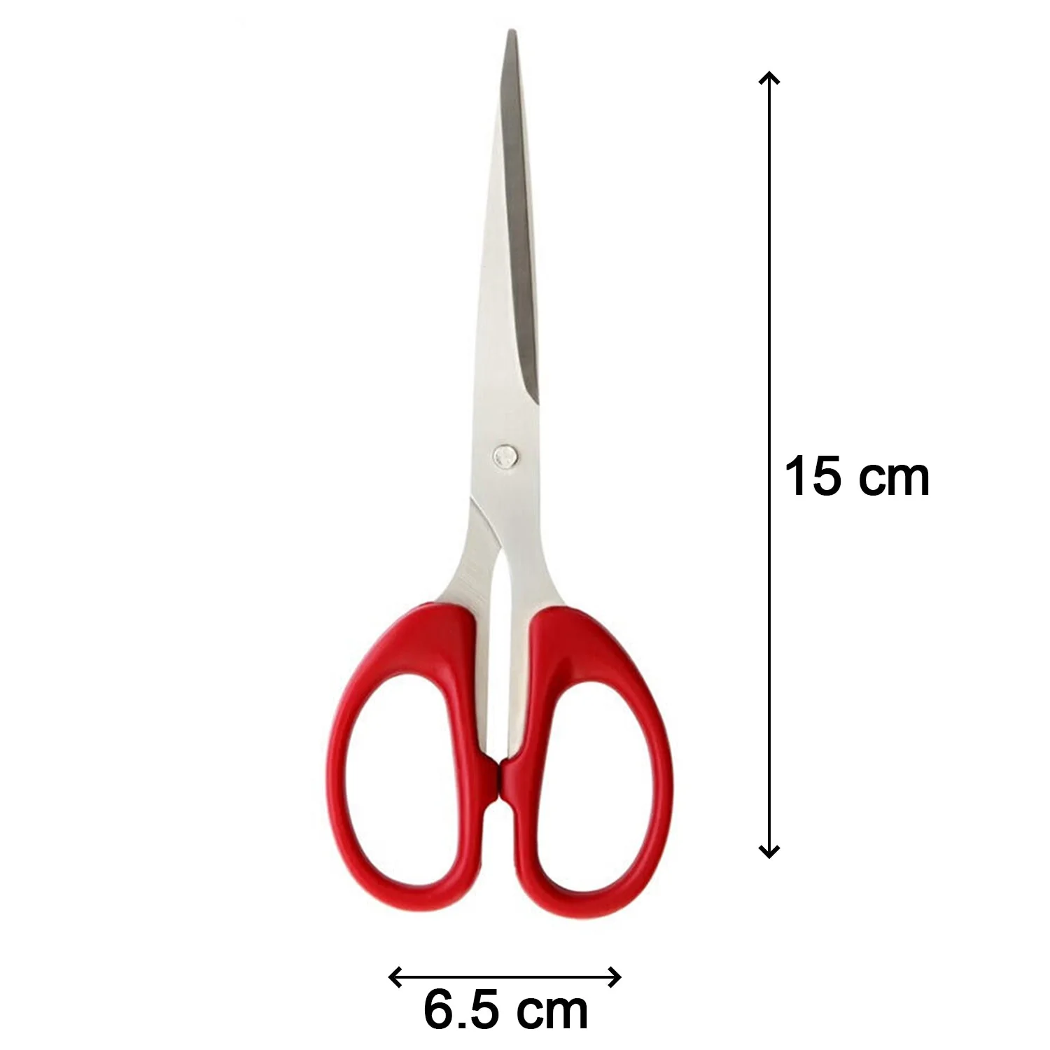 Stainless Steel Scissors with Plastic handle grip 160mm (1Pc Only) - Image 5