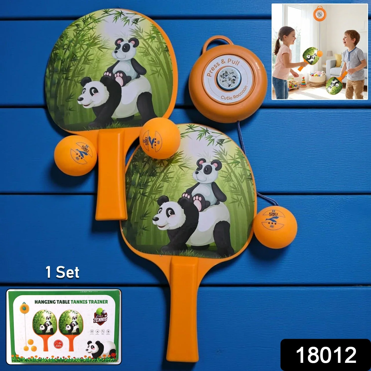 Hanging Table Tennis Trainer Set for Kids (1 Set) - Image 2