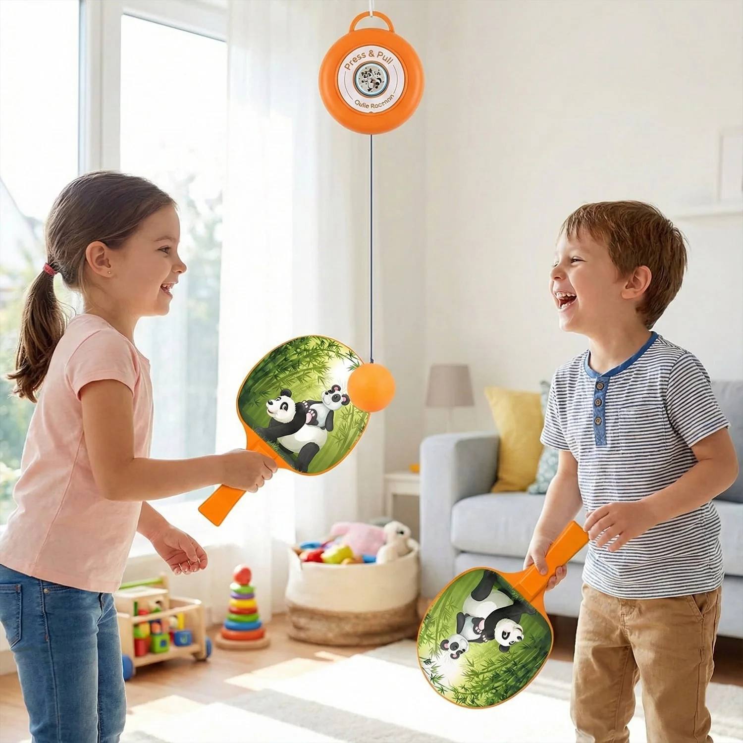 Hanging Table Tennis Trainer Set for Kids (1 Set) - Image 3