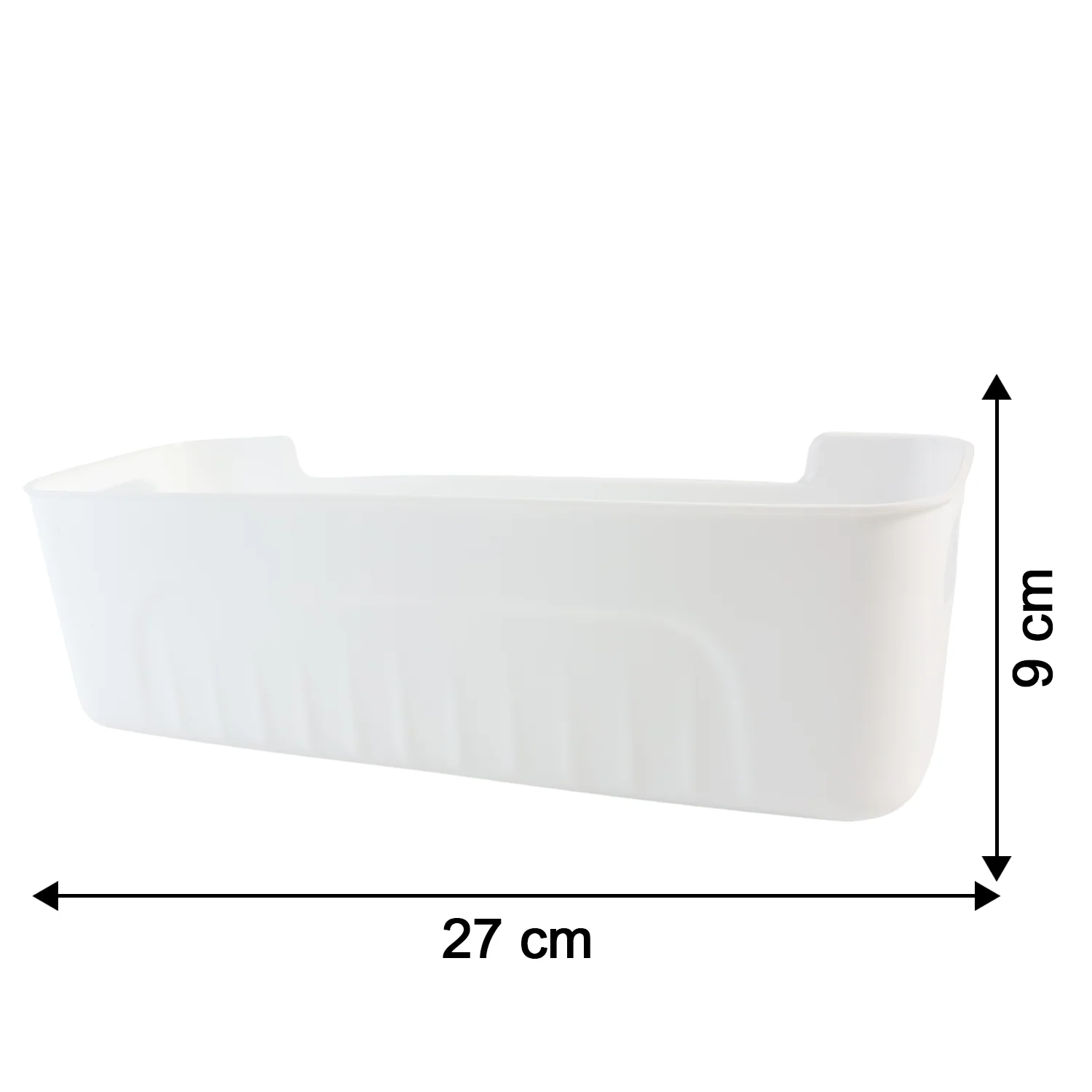 White Plastic Storage Basket Tray Set (4 Pcs) - Image 6