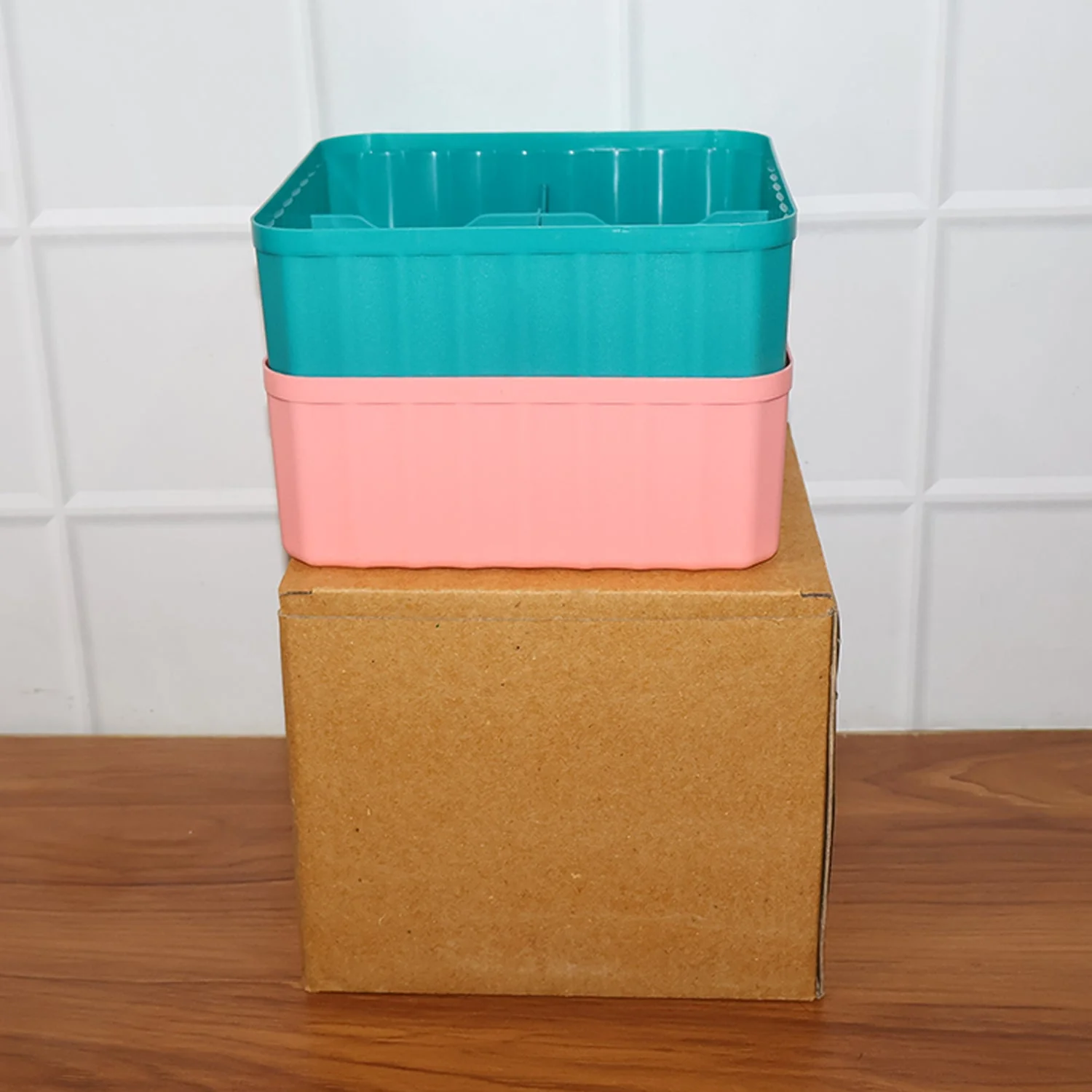 Square Organizer Box with 6 Compartments (Set of 2) - Image 10