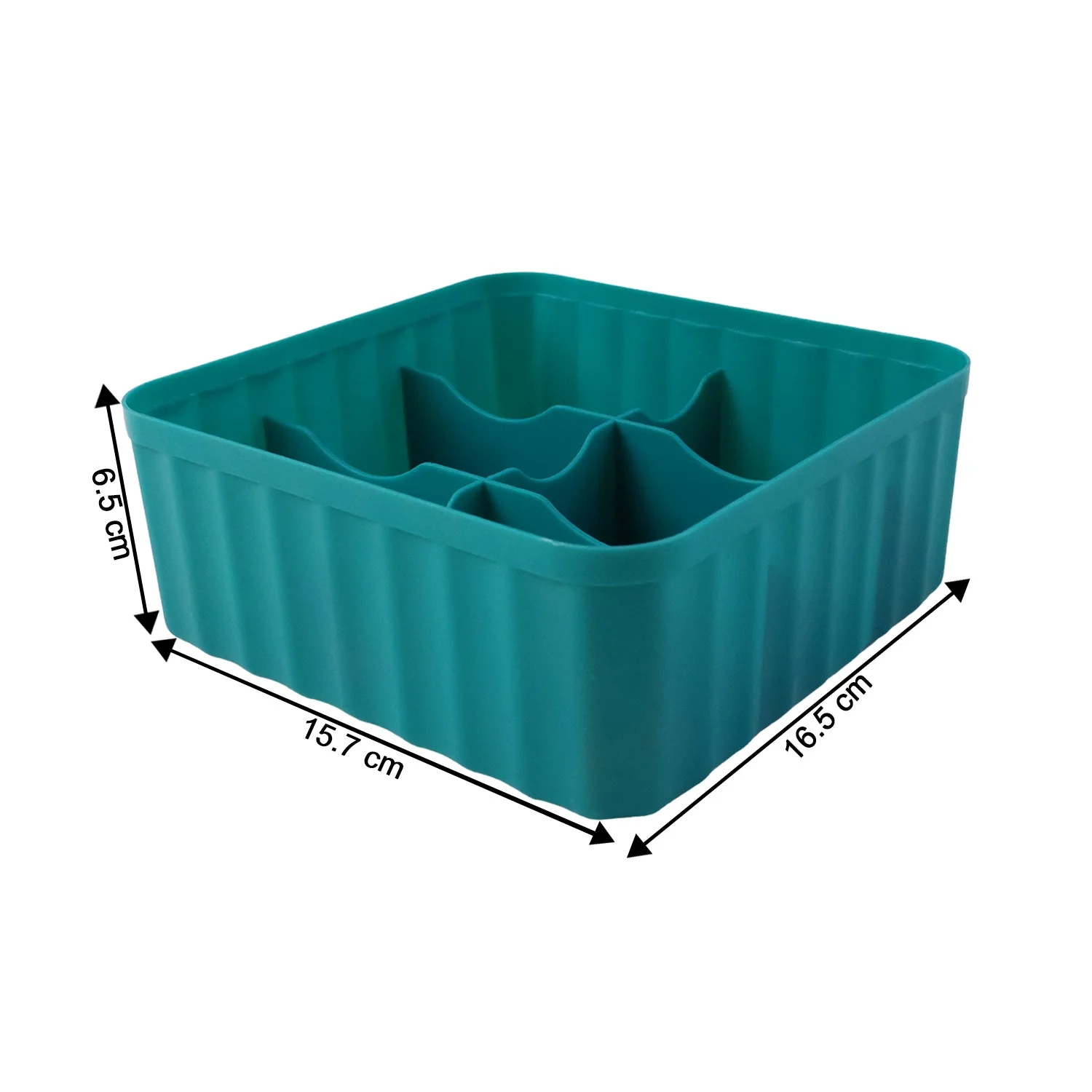 Square Organizer Box with 6 Compartments (Set of 2) - Image 8