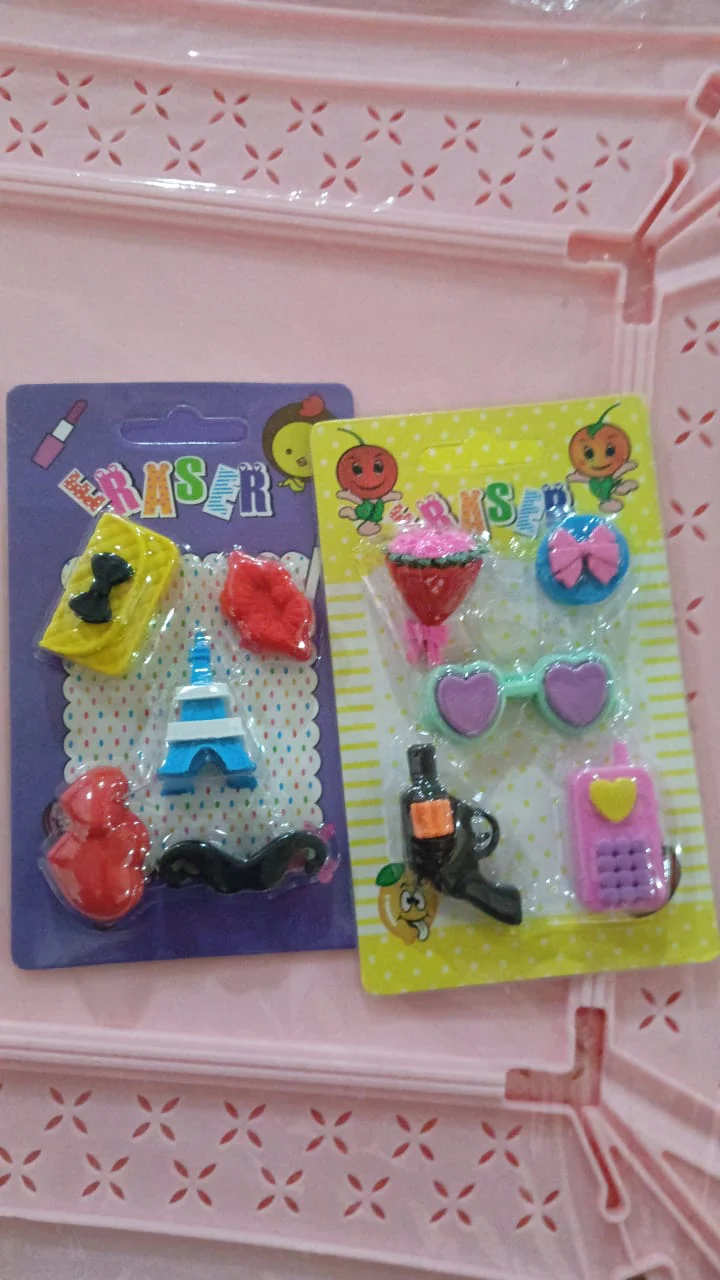 Fancy Colorful Eraser Set for Kids’ Parties & School (1 Set, Mixed Design) - Image 10