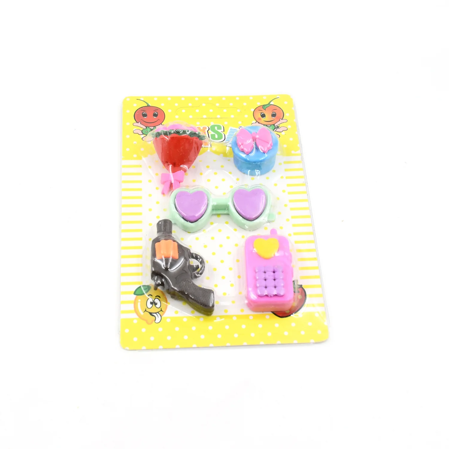 Fancy Colorful Eraser Set for Kids’ Parties & School (1 Set, Mixed Design) - Image 7