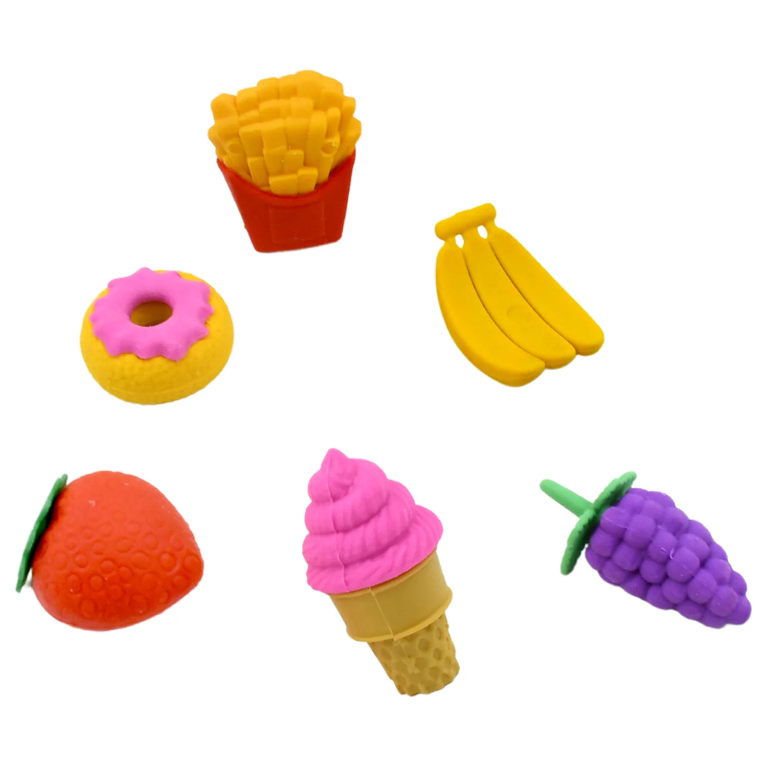 3D Food Fancy Colorful Erasers – Cute Novelty Eraser Set for Kids (1 Set) - Image 12