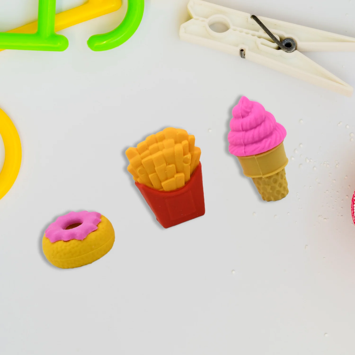 3D Food Fancy Colorful Erasers – Cute Novelty Eraser Set for Kids (1 Set) - Image 8