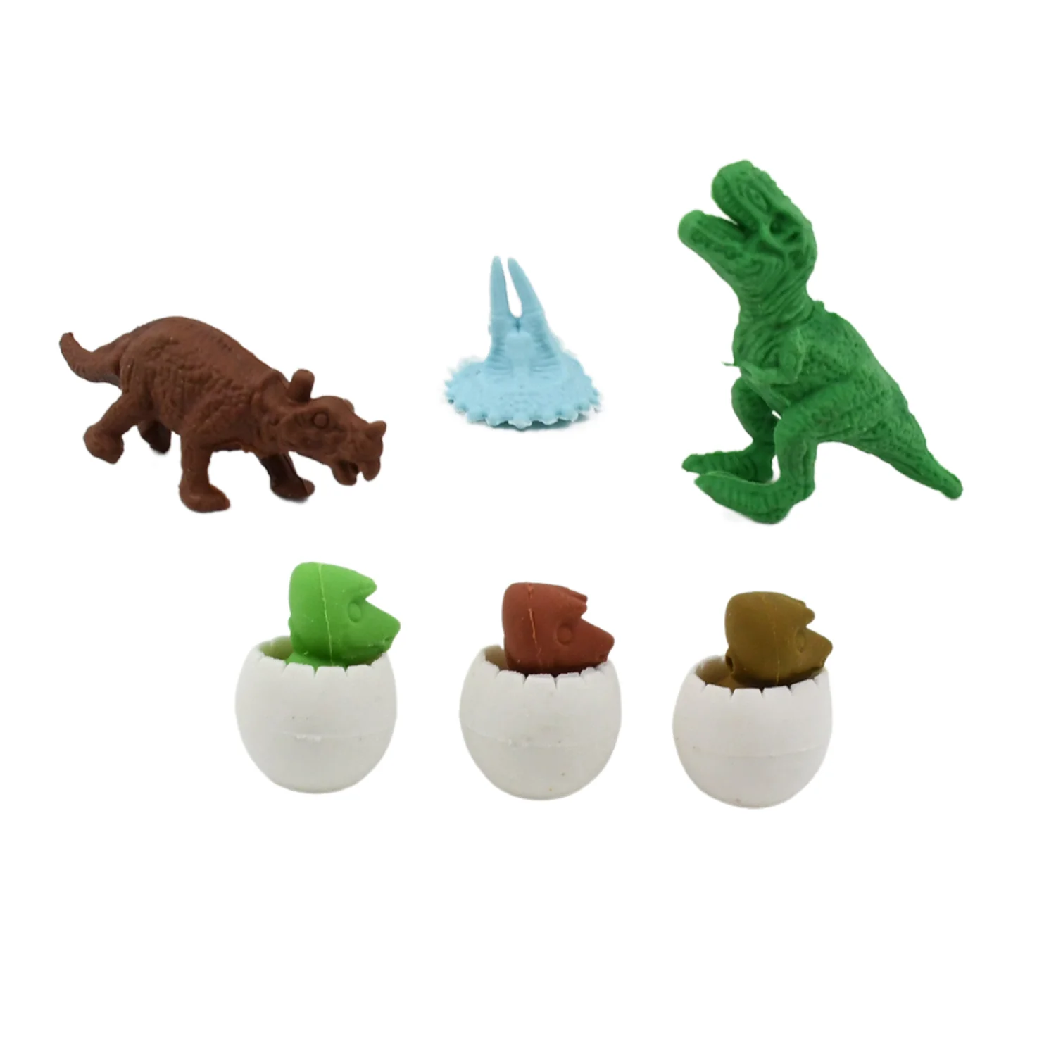 Dinosaur & Egg Shaped 3D Puzzle Erasers – Fun Mini Erasers for Kids (5 Pcs Set) - Image 6